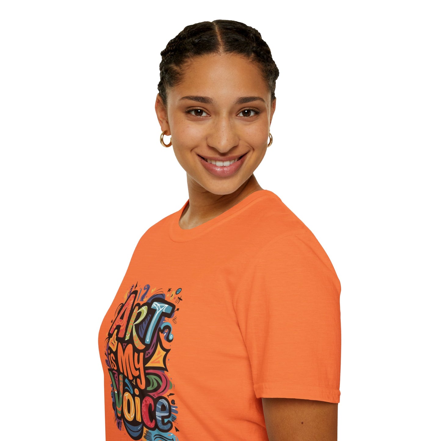 Expressive Art Is My Voice - Unisex Sustainable Graphic T-Shirt