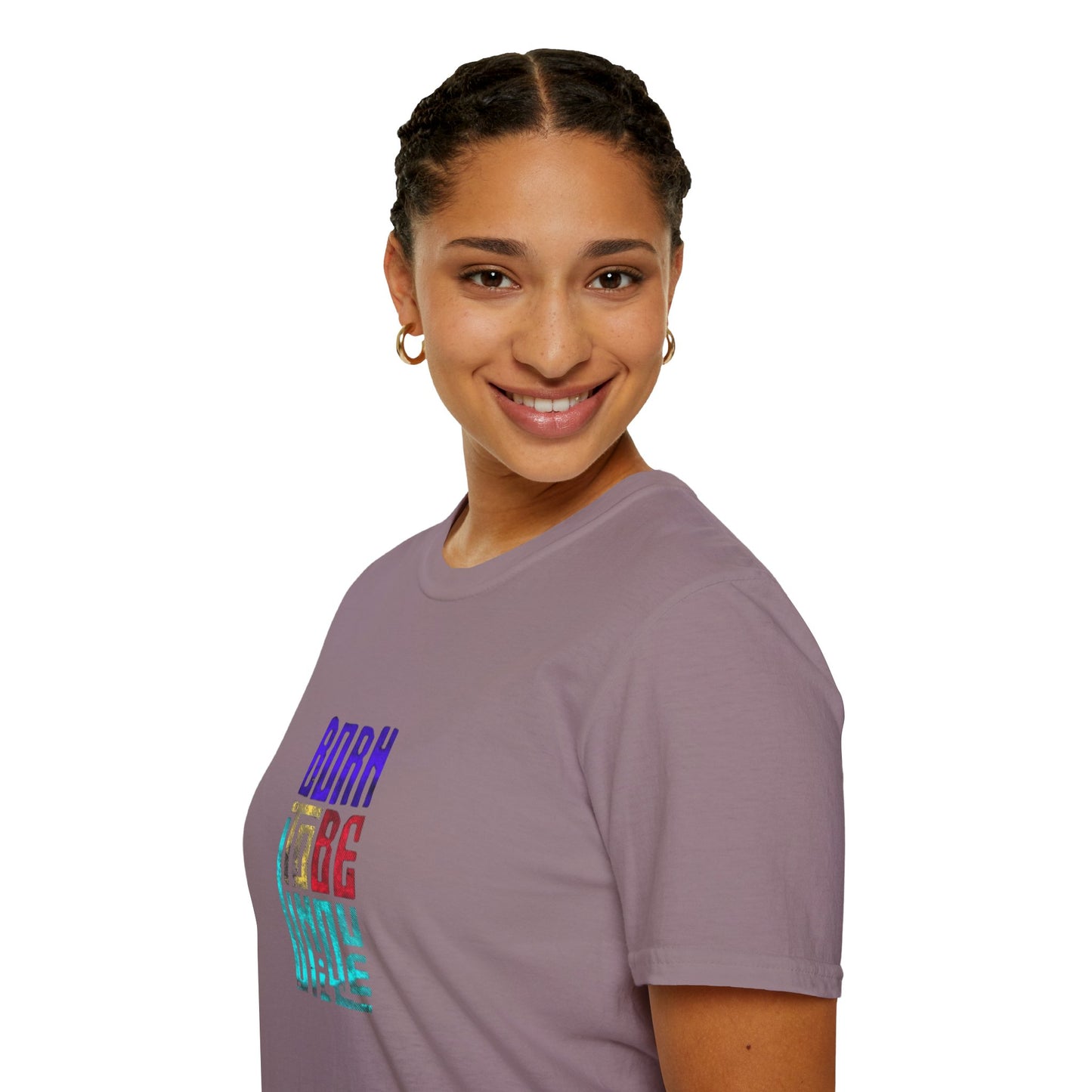 Born to Be Unique - Unisex Softstyle T-Shirt - Colorful Inspirational Tee