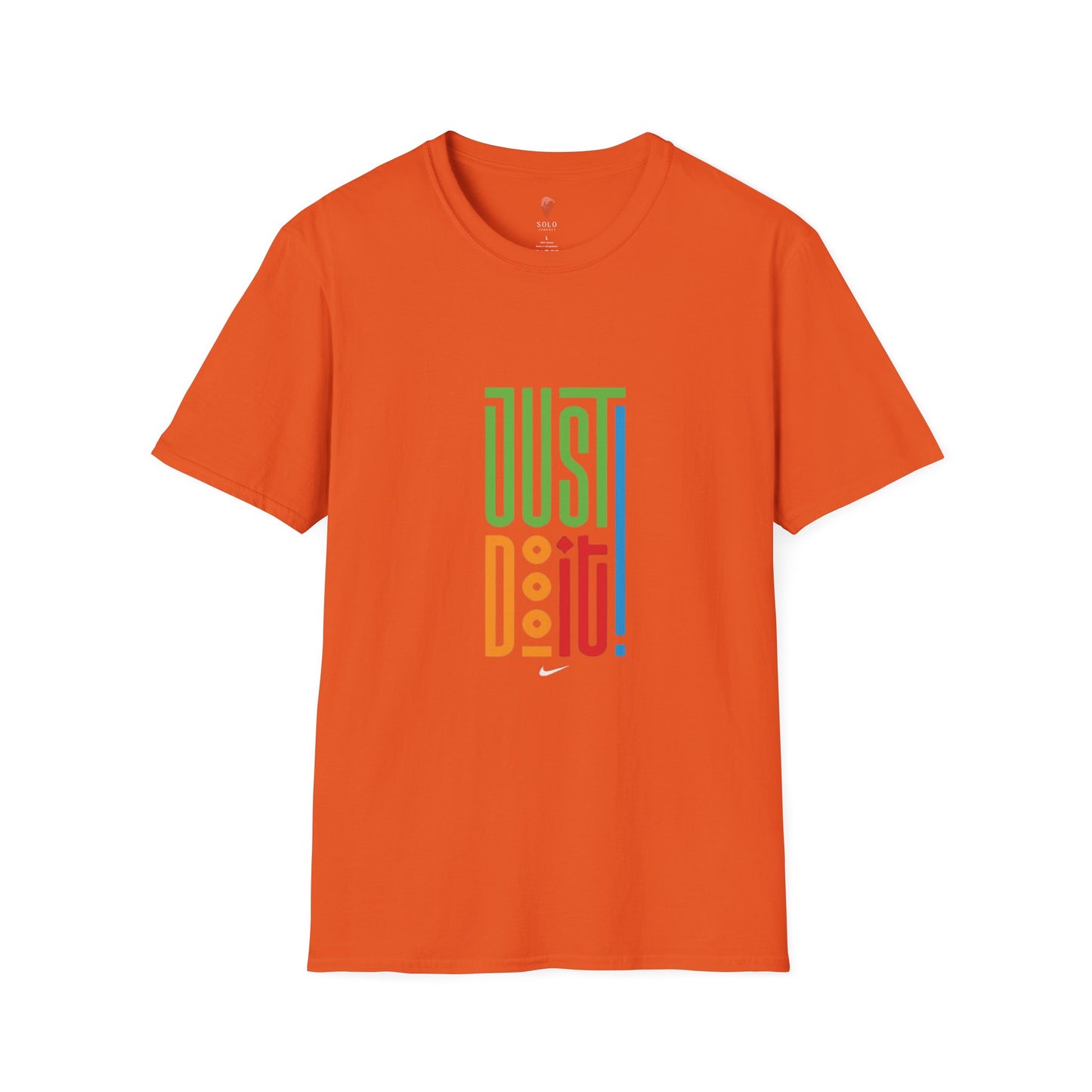 Colorful 'Just Do It' Unisex Softstyle T-Shirt - Motivational Tee for Everyday Wear