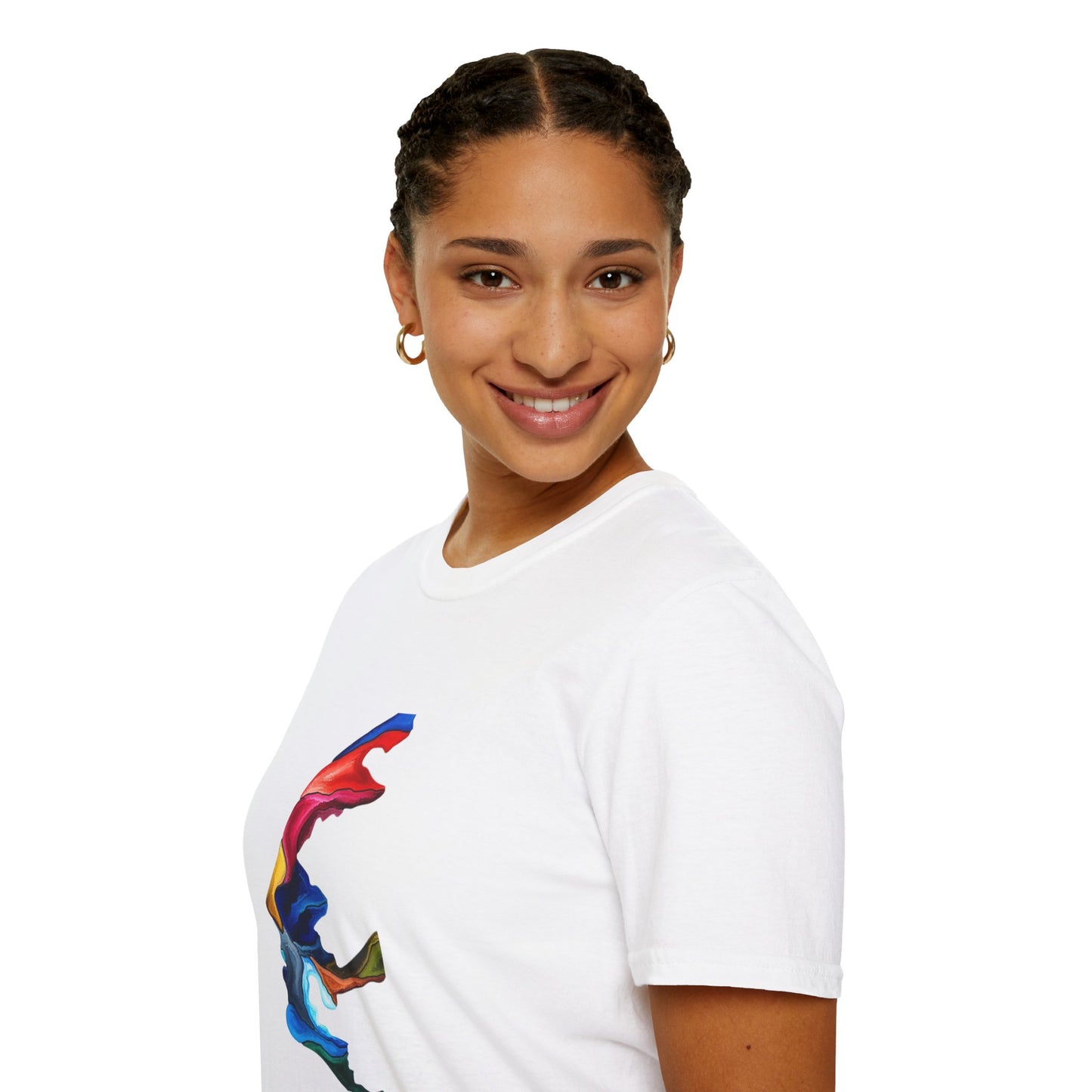 Face Art Masterpiece- Unisex Softstyle Sustainable T-Shirt