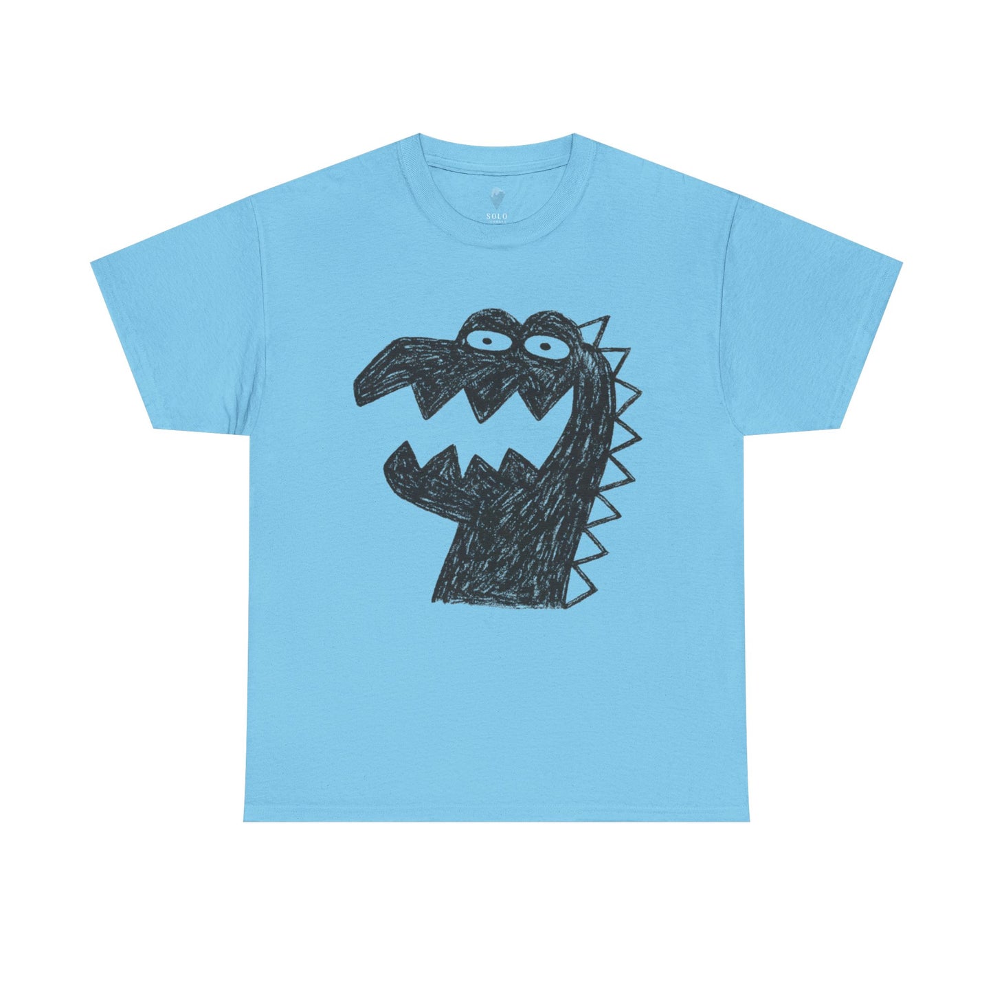 Dinosaur Graphic Tee, Unisex Cotton Shirt, Fun Casual Wear, Cute Monster Top, Gift for Kids and Teens, Birthday Celebration