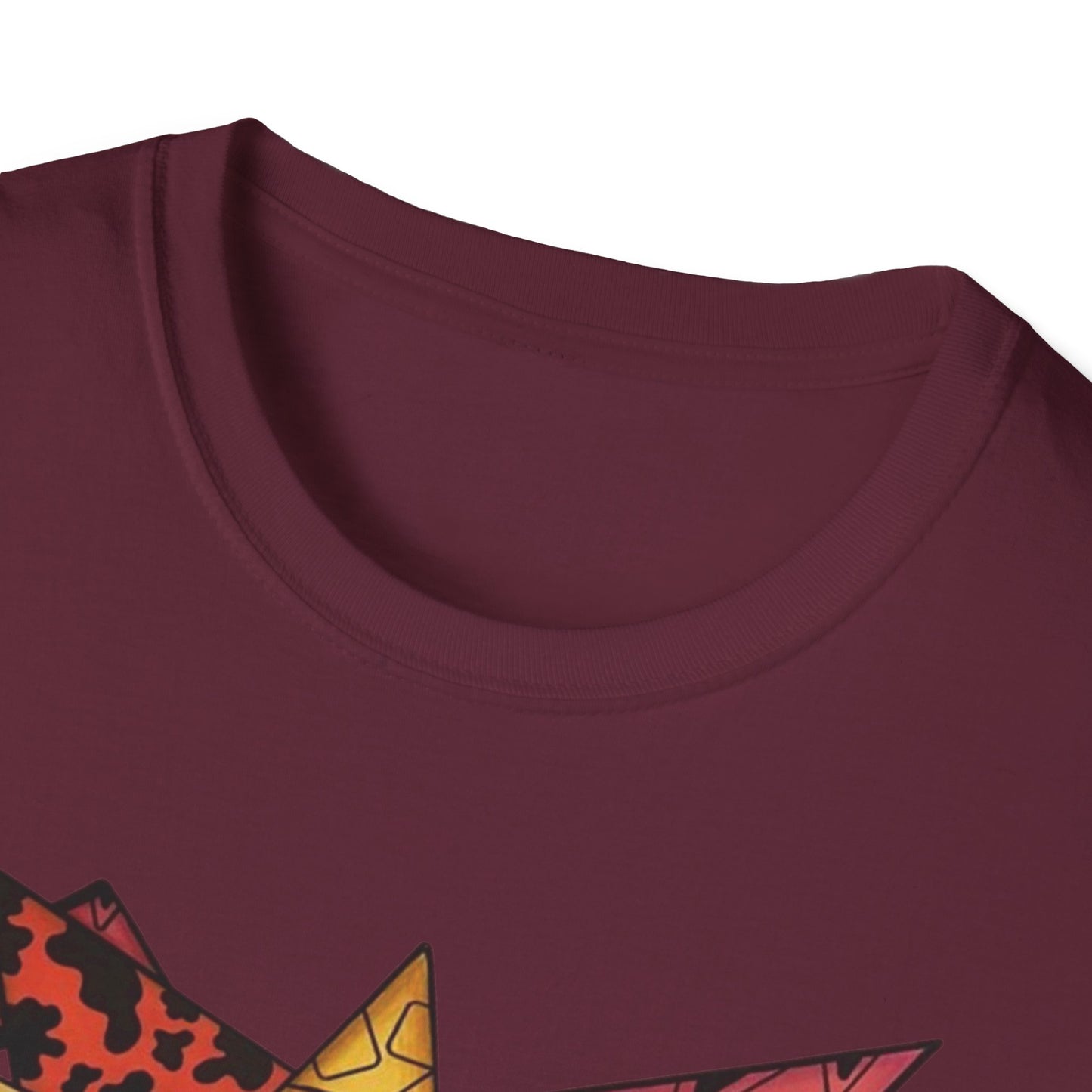 Abstract Art Unisex Softstyle T-Shirt - Colorful Graphic Tee for Creative Souls By @Almatar.art