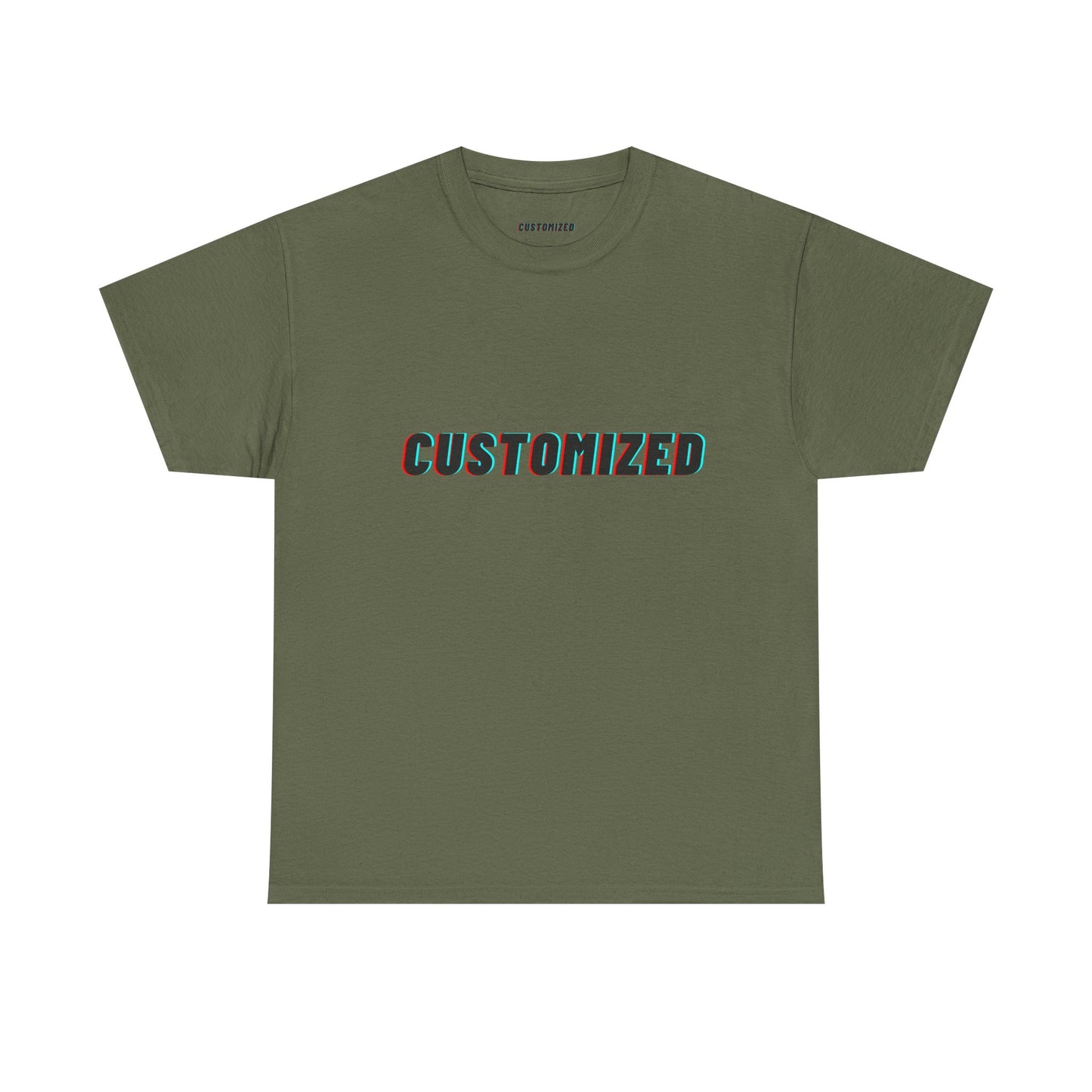 Personalized Unisex Heavy Cotton Tee in a scenic outdoor setting, emphasizing its versatility for everyday wear and sustainable fashion.