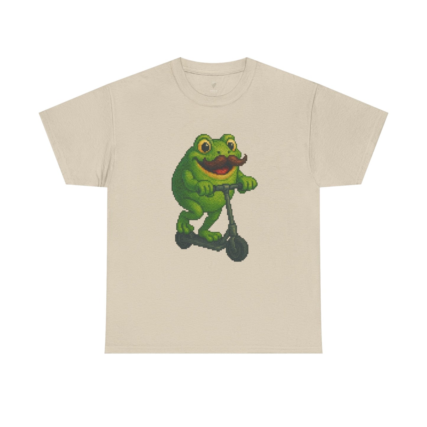Fun Frog Scooter Tee - Unisex Heavy Cotton T-Shirt, Cute Animal Shirt, Gift for Kids & Teens, Funny Graphic Tee, Summer Wear