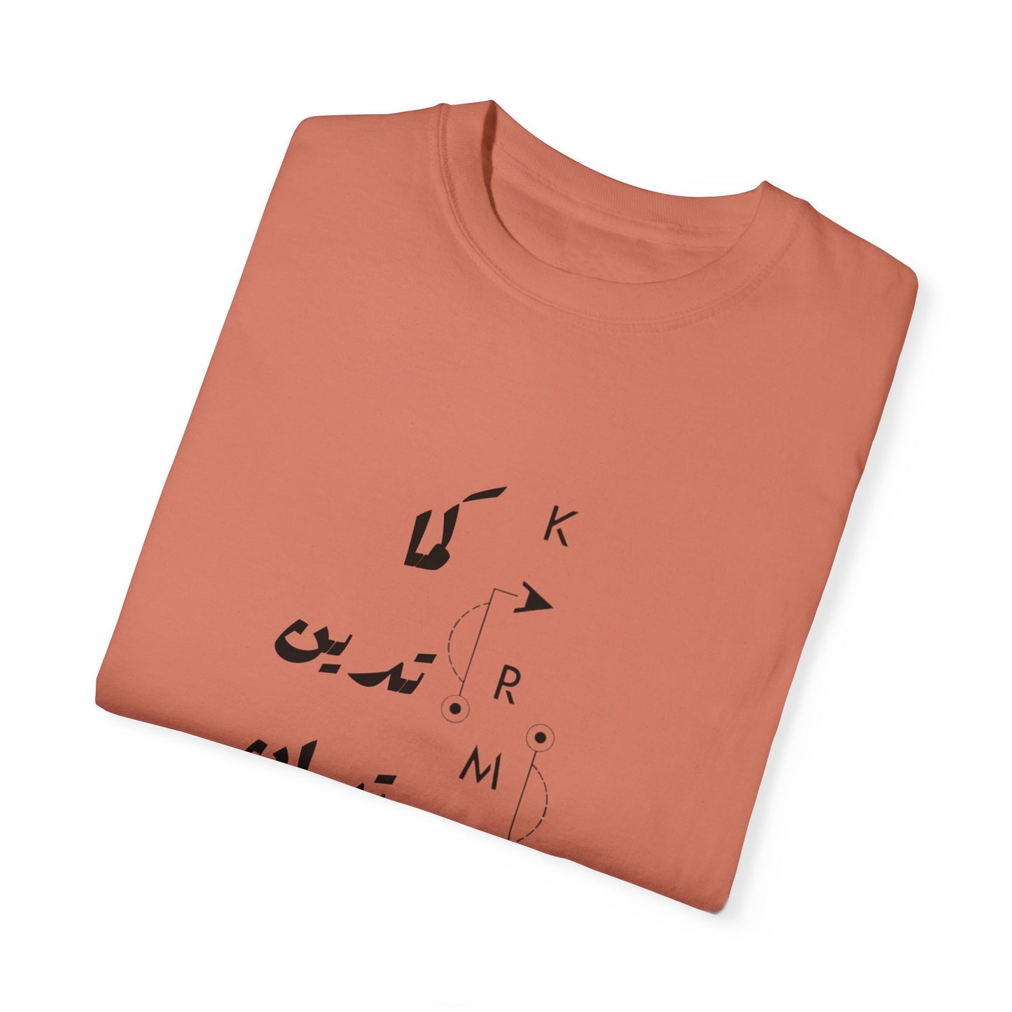A flat lay of Karma Has Its Ways - Vintage Aesthetic Oversized Boho Pullover Tee in Organic Cotton paired with accessories,perfect for layering or solo wear.