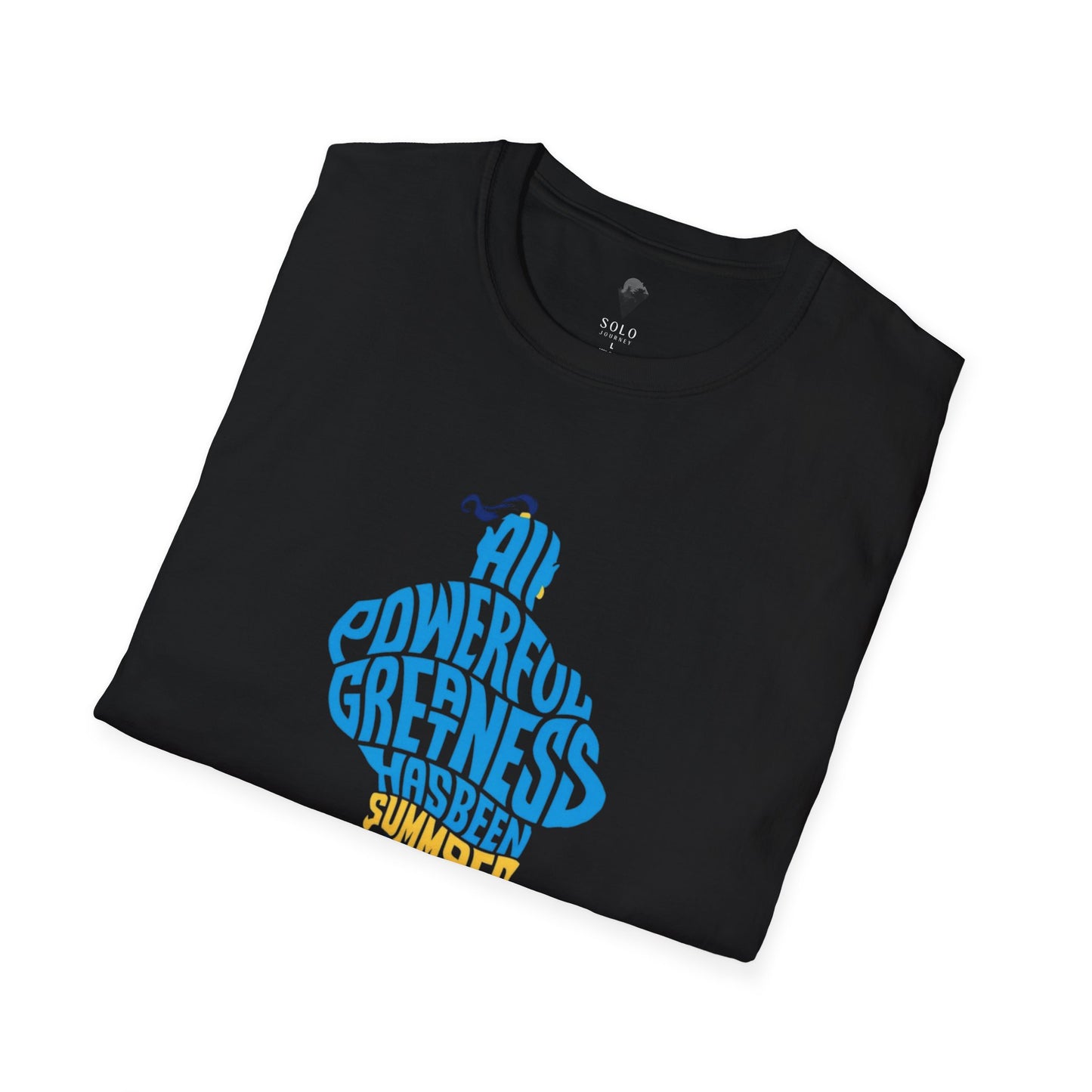 All Powerful Greatness Genie in a Bottle - Unisex Softstyle T-Shirt Art