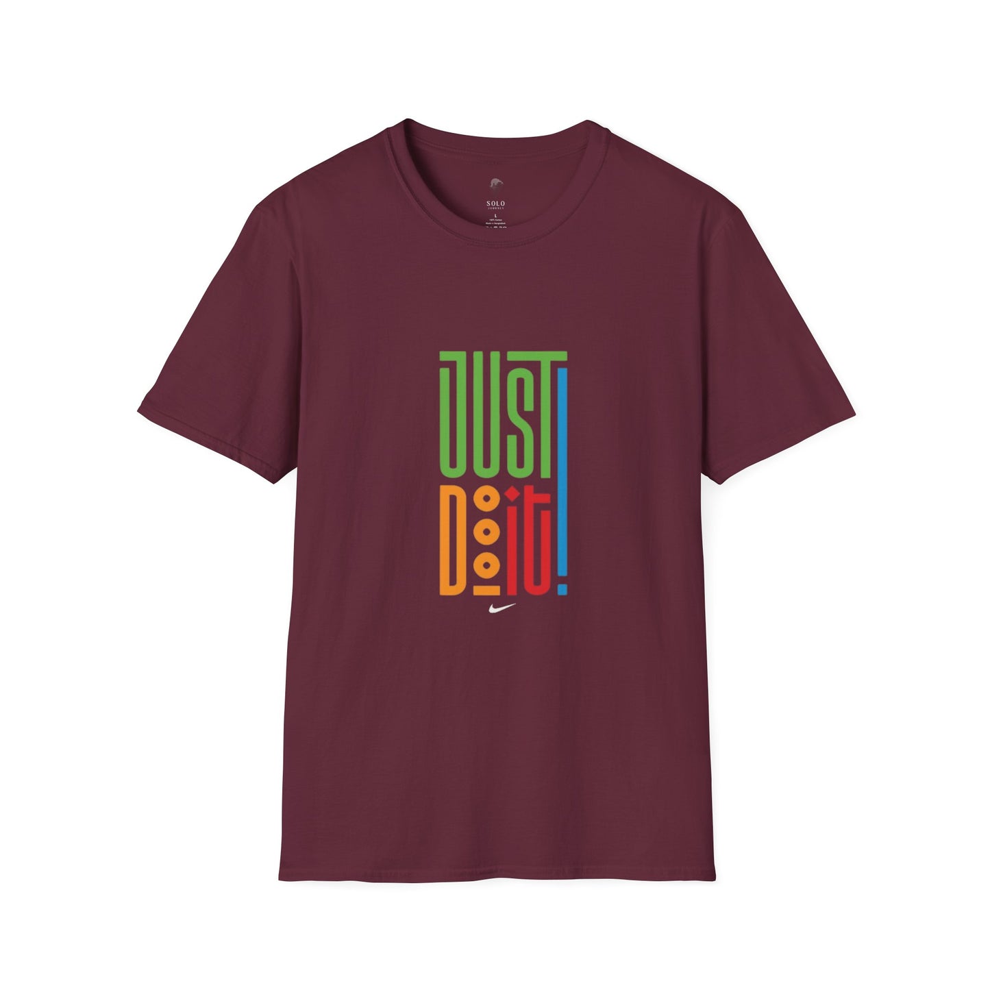 Colorful 'Just Do It' Unisex Softstyle T-Shirt - Motivational Tee for Everyday Wear