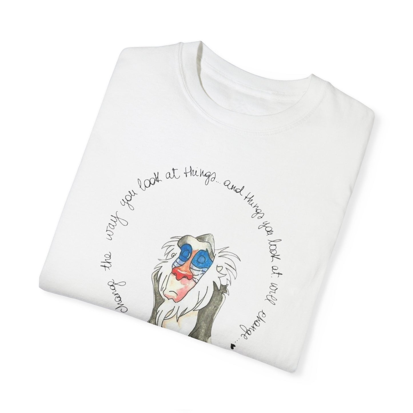 Casual look with the Monkey Legend Graphic Art Pullover Tee, perfect for lounging or travel, made sustainable with organic cotton.