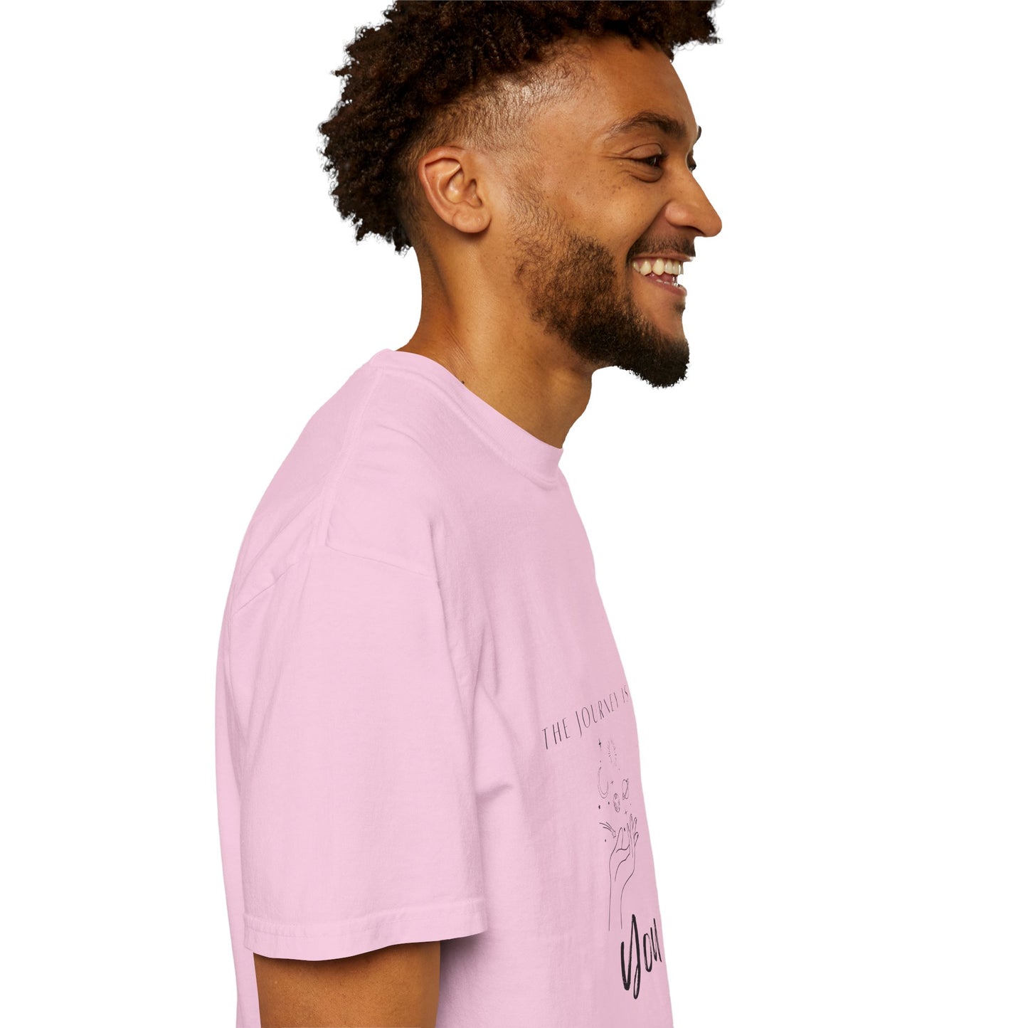 Vintage Aesthetic Oversized Boho T-Shirt Pullover in eco-friendly organic cotton, showcasing an artistic graphic design for a stylish and sustainable look.