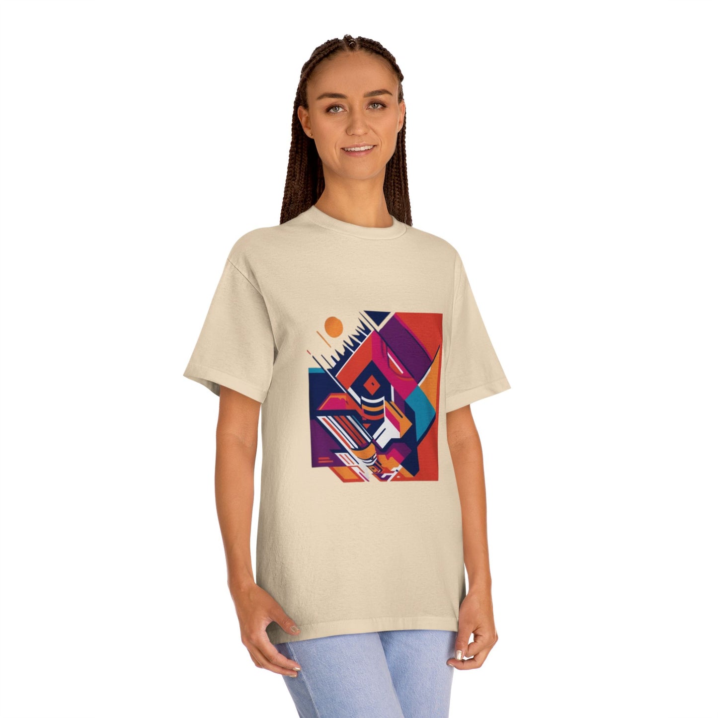 Unisex Organic Cotton Classic Tee - Soft, breathable fabric shown in various colors, ideal for all occasions.