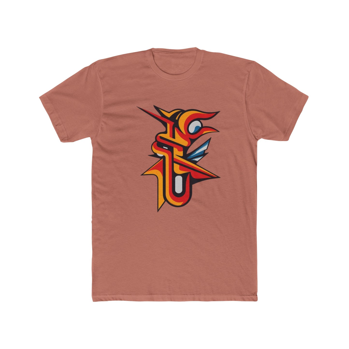 Phoenix Flame Design by Solo Journey - Unisex Cotton Crew Tee