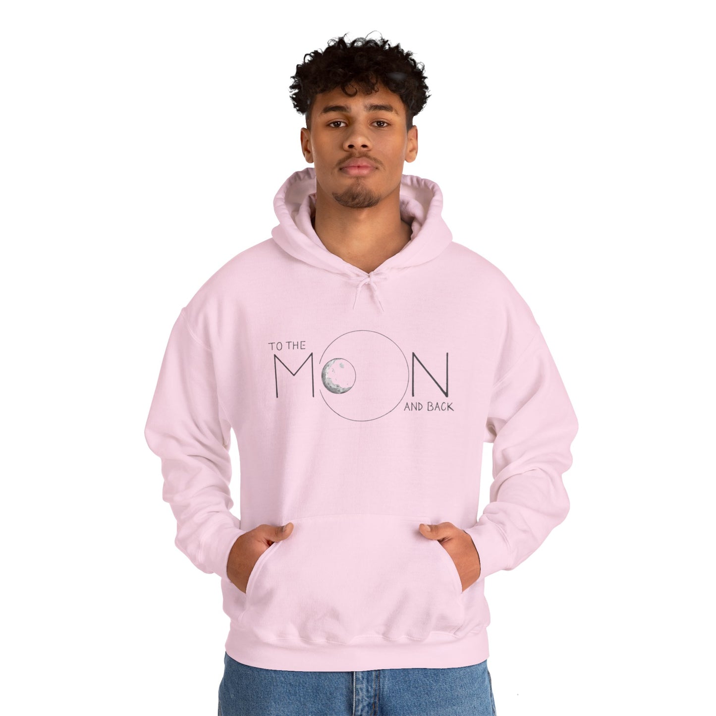 To The Moon! Boho Western Sweatshirt - 100% Organic Cotton Oversized Pullover showing vibrant holiday graphic design, perfect for cozy gatherings.