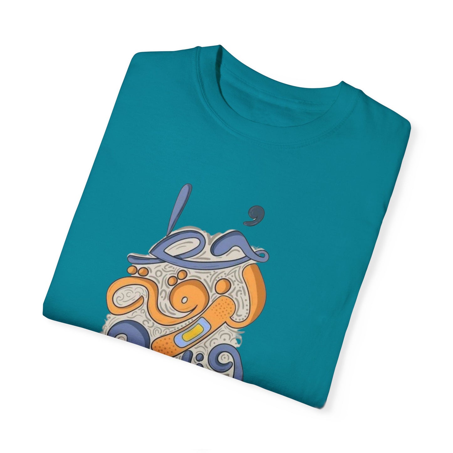 The unique graphic print of the Put A Bandaid And Move On Sweatshirt, capturing 90s nostalgia.