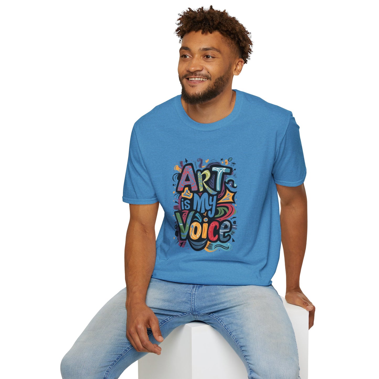 Expressive Art Is My Voice - Unisex Sustainable Graphic T-Shirt