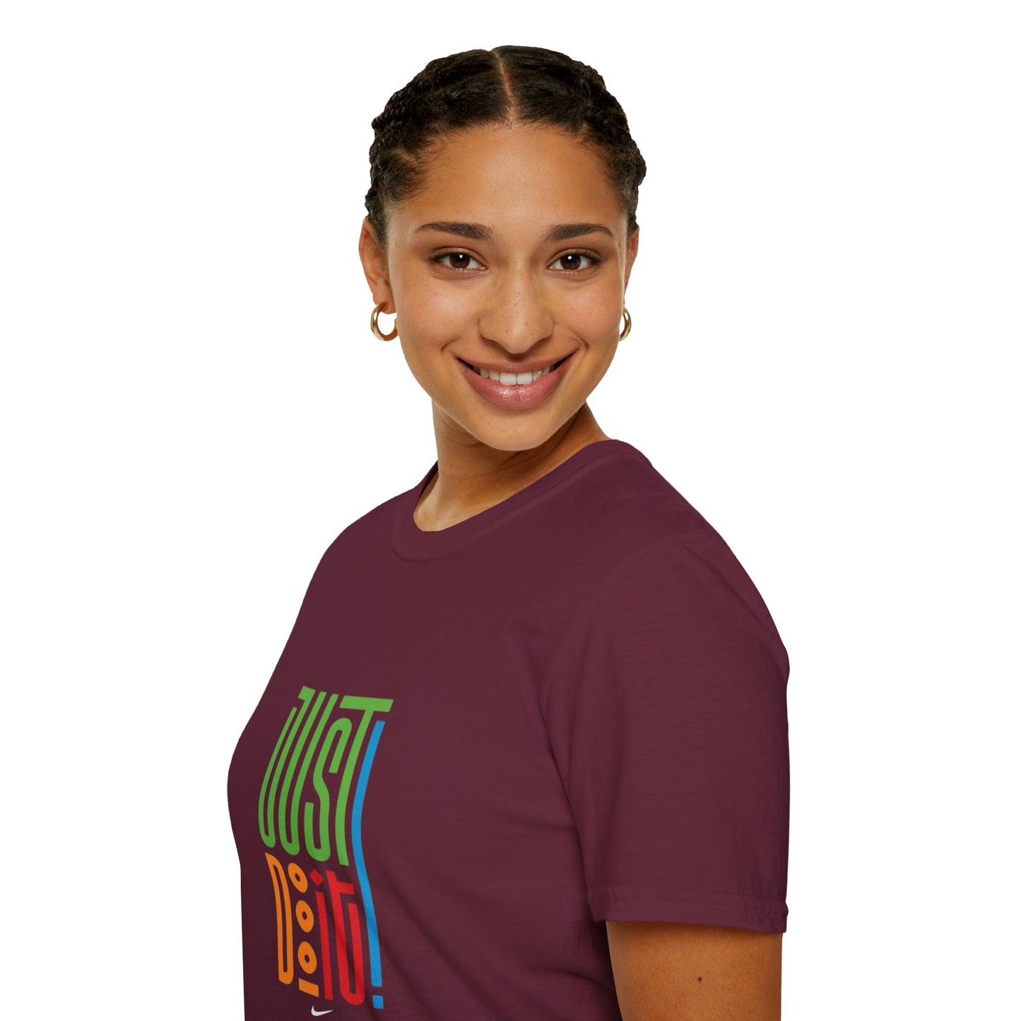 Colorful 'Just Do It' Unisex Softstyle T-Shirt - Motivational Tee for Everyday Wear