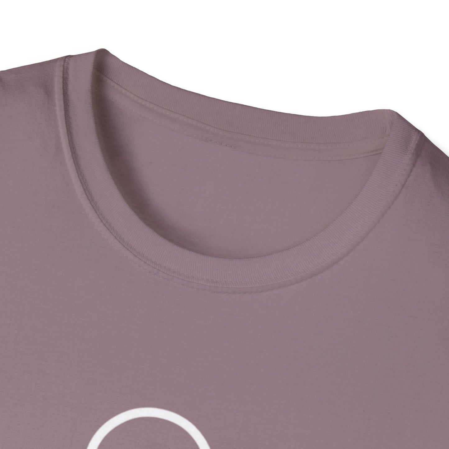 Close-up of Unisex Softstyle T-Shirt emphasizing its breathable fabric and comfortable rounded neckline.