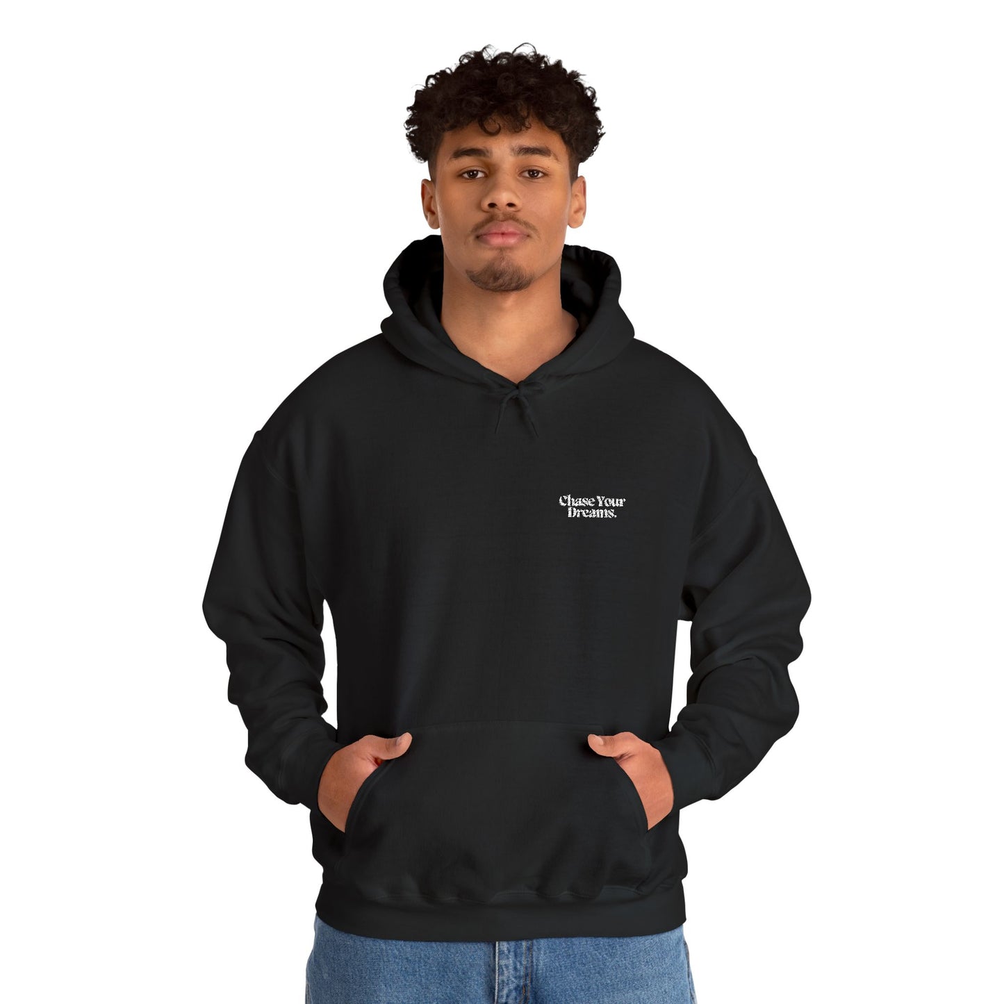 Group of friends wearing the Chase Your Dreams Vintage Aesthetic Oversized Hoodie, illustrating its versatile style for all occasions.