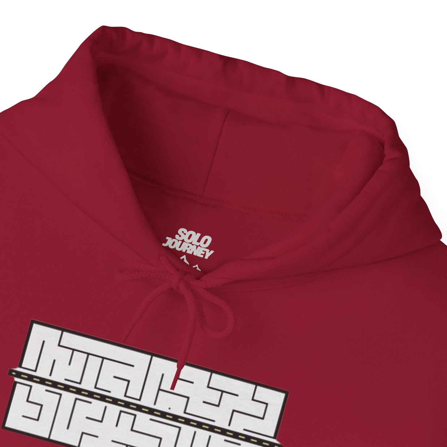 Vintage Rodeo Holiday Pullover - Oversized Organic Cotton Hoodie with Unique Print displayed on a casual background
