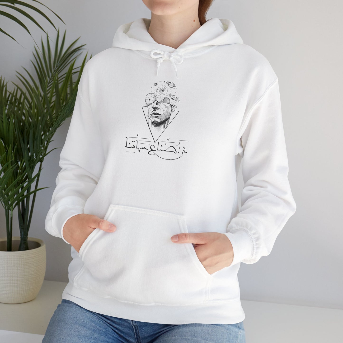Vintage Country Music Pullover - Eco-Friendly Oversized Hoodie displayed on a rustic wooden backdrop, showcasing its boho style and organic cotton fabric.
