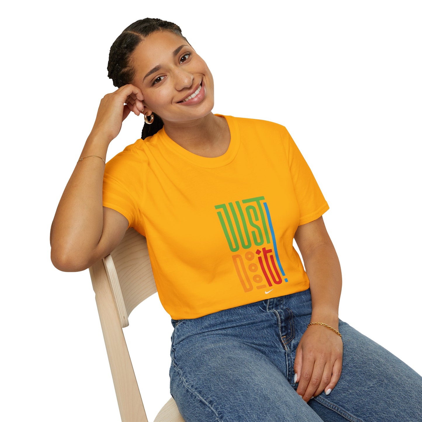 Colorful 'Just Do It' Unisex Softstyle T-Shirt - Motivational Tee for Everyday Wear