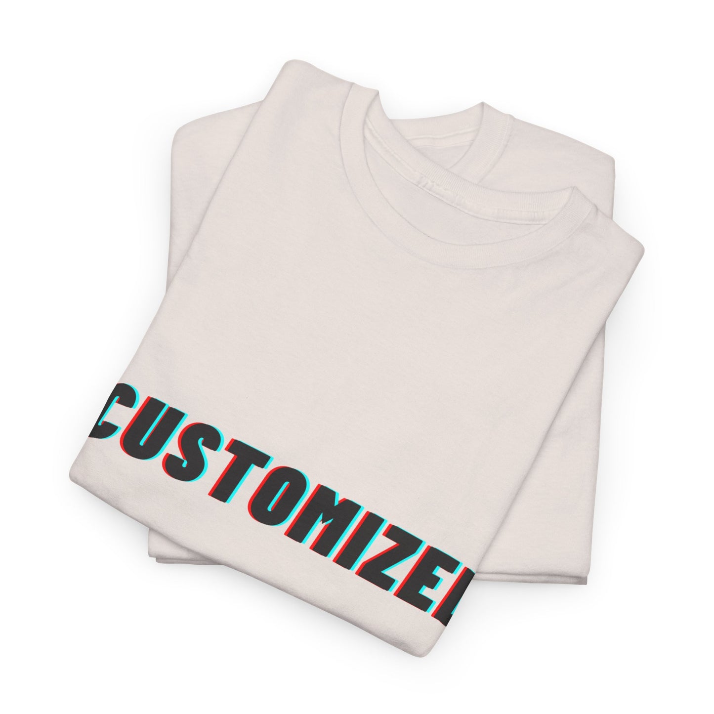 Stylish shot of the Personalized Unisex Heavy Cotton Tee in use outdoors, highlighting its comfortable fit and breathable material for active lifestyles.