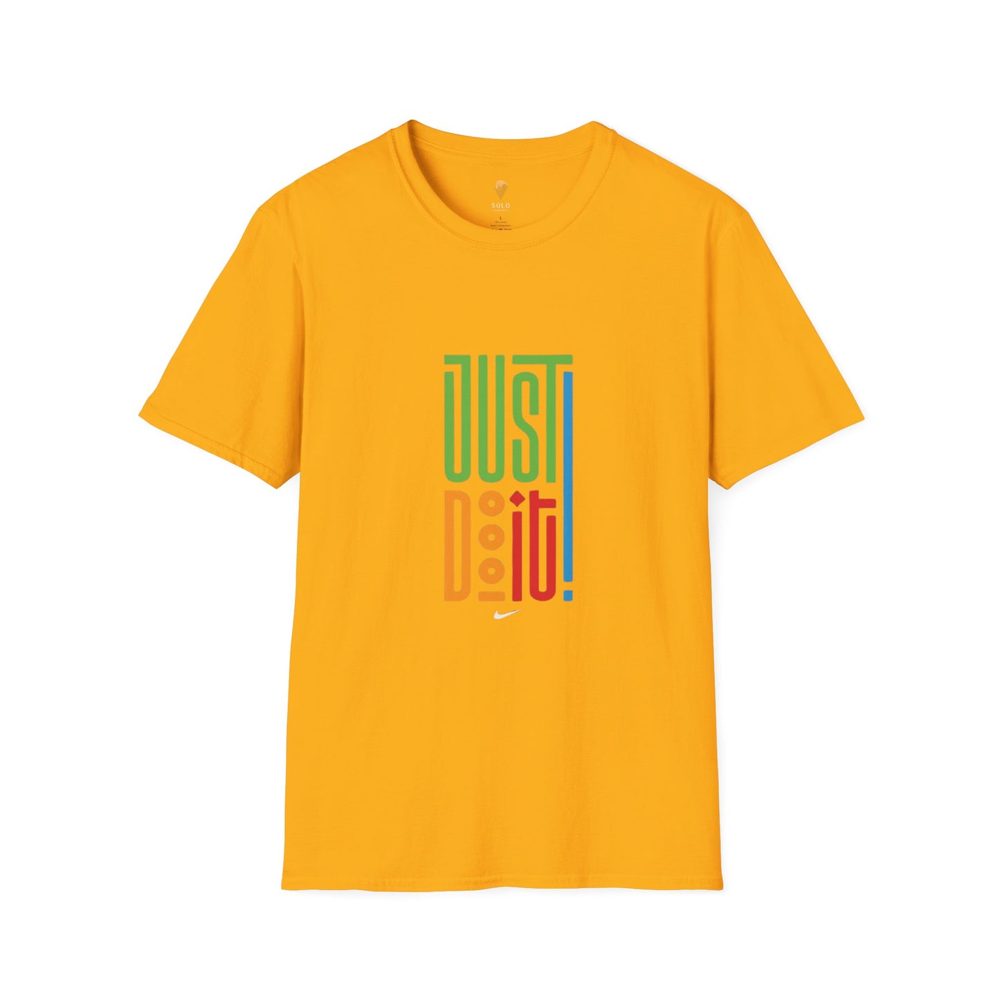 Colorful 'Just Do It' Unisex Softstyle T-Shirt - Motivational Tee for Everyday Wear