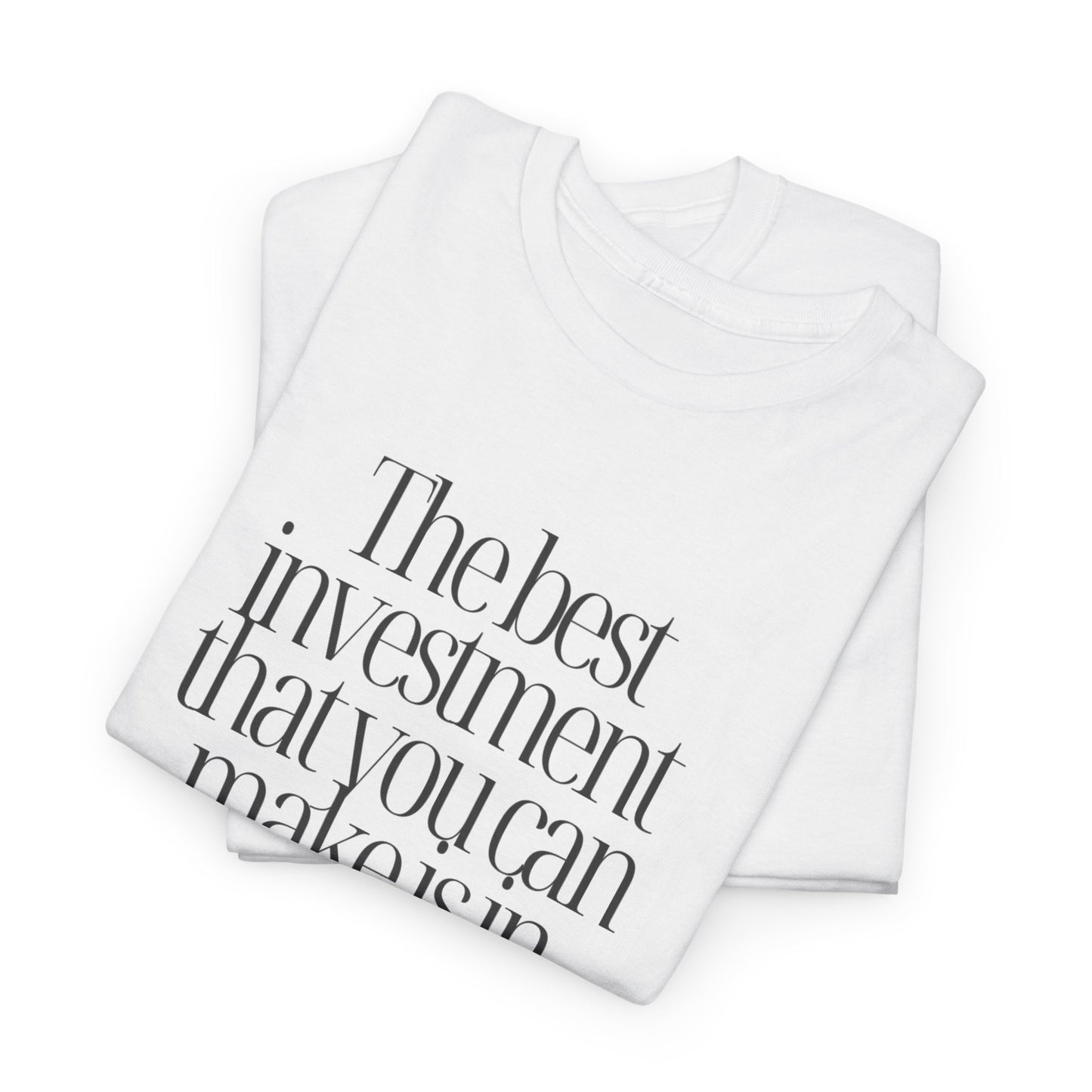 The best investment is yourself - Vintage Aesthetic Outfit Pullover, Oversized Boho Tshirt 05