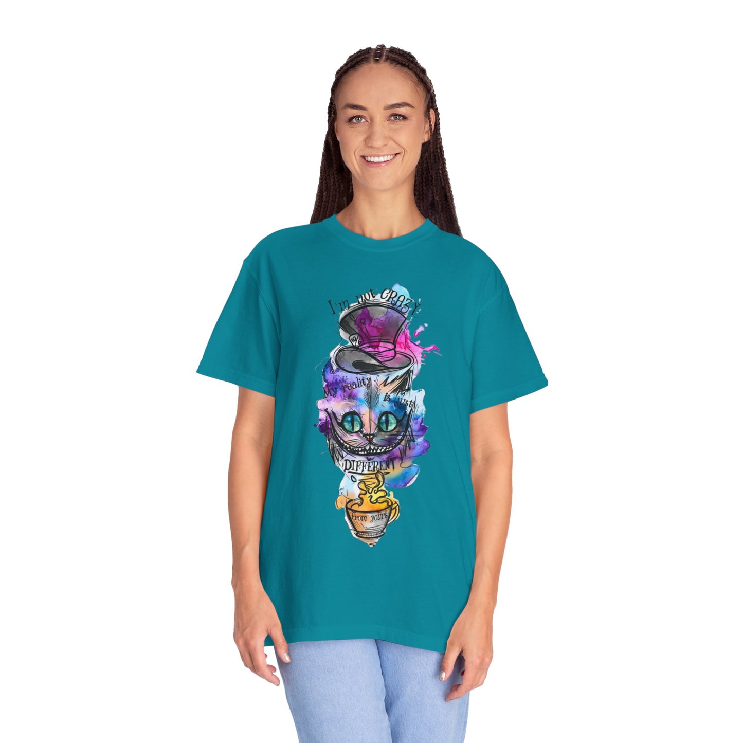 Person wearing the Personalized Cat With A Hat Country Music Graphic T-Shirt at a music festival, illustrating the shirt's comfortable fit and stylish appeal.