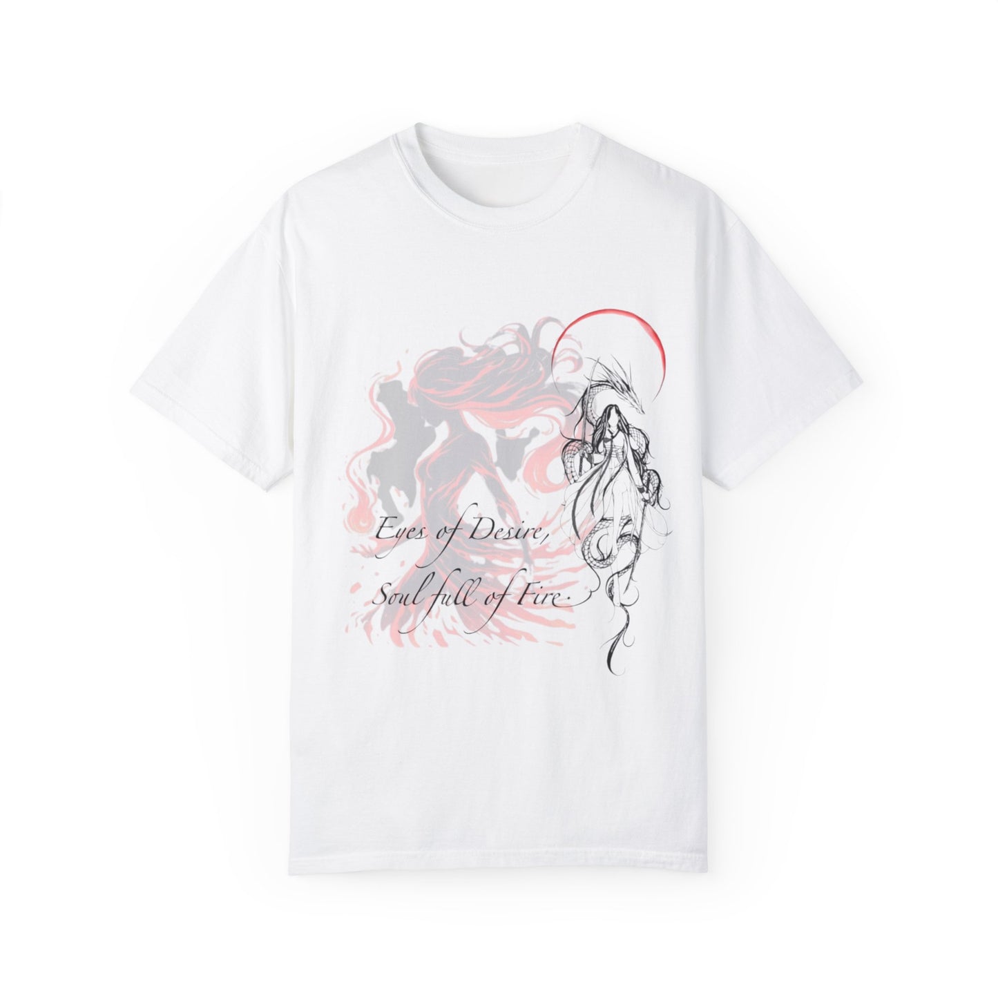 Pink Aurora Design - Unisex Garment-Dyed T-shirt