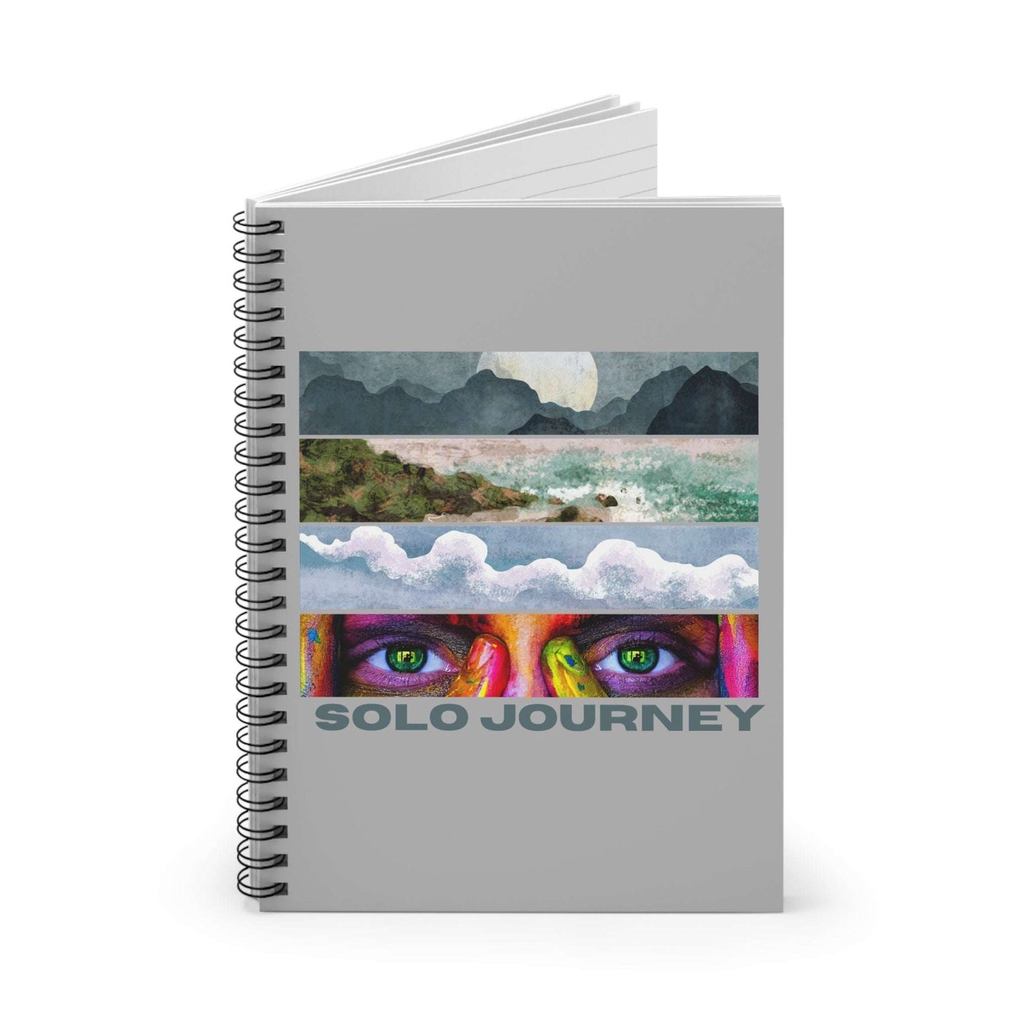 Journey Diary Notebook - Ruled Line, Inspirational Journal, Daily AspiShopping lists, school notes or poems - 118 page spiral notebook with ruled line paper is a perfect companion in everyday life. The durable printed cover makes the oSolo JourneyJourney Diary Notebook