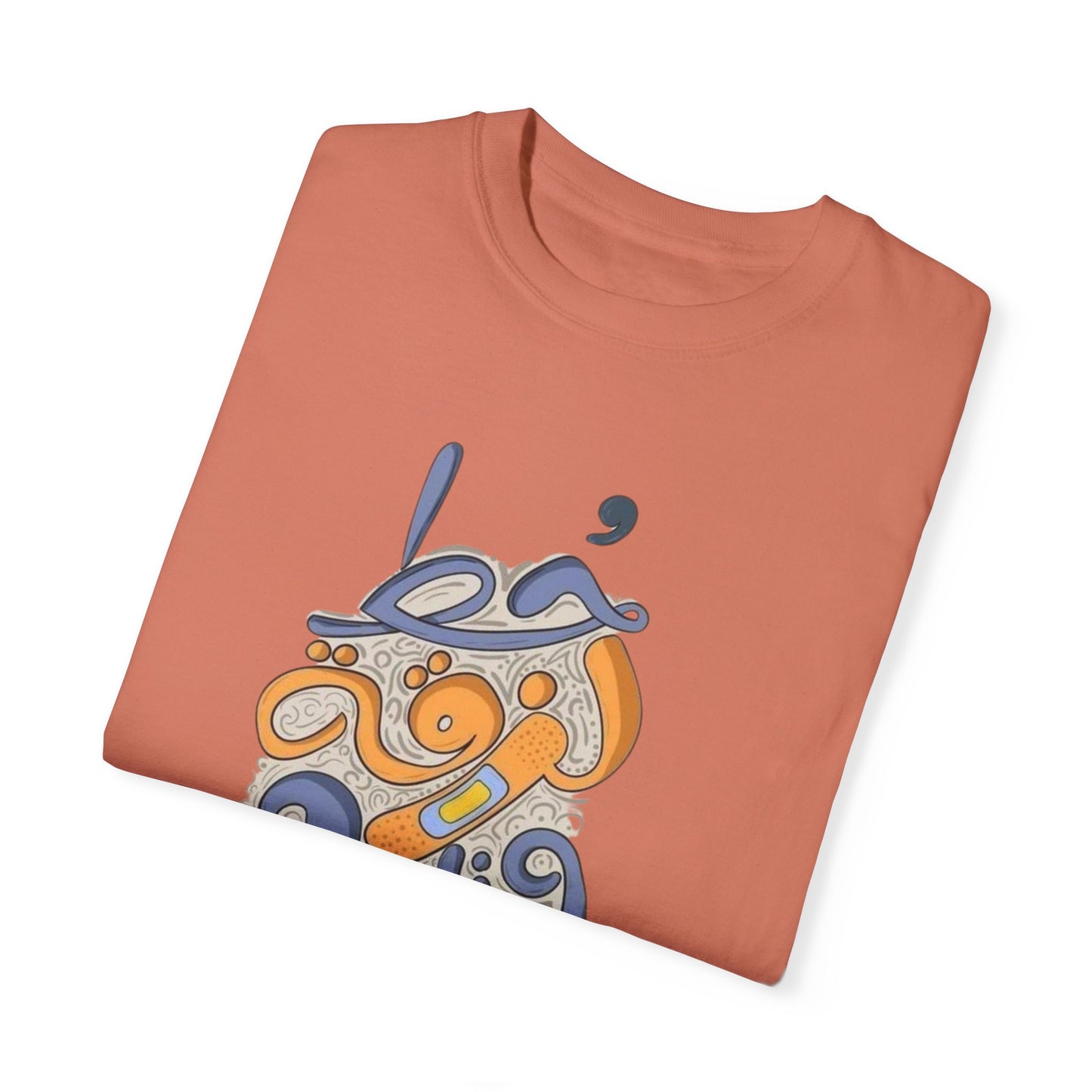 Close-up of the bold graphic print on the Put A Bandaid And Move On Sweatshirt, reflecting 90s nostalgia.