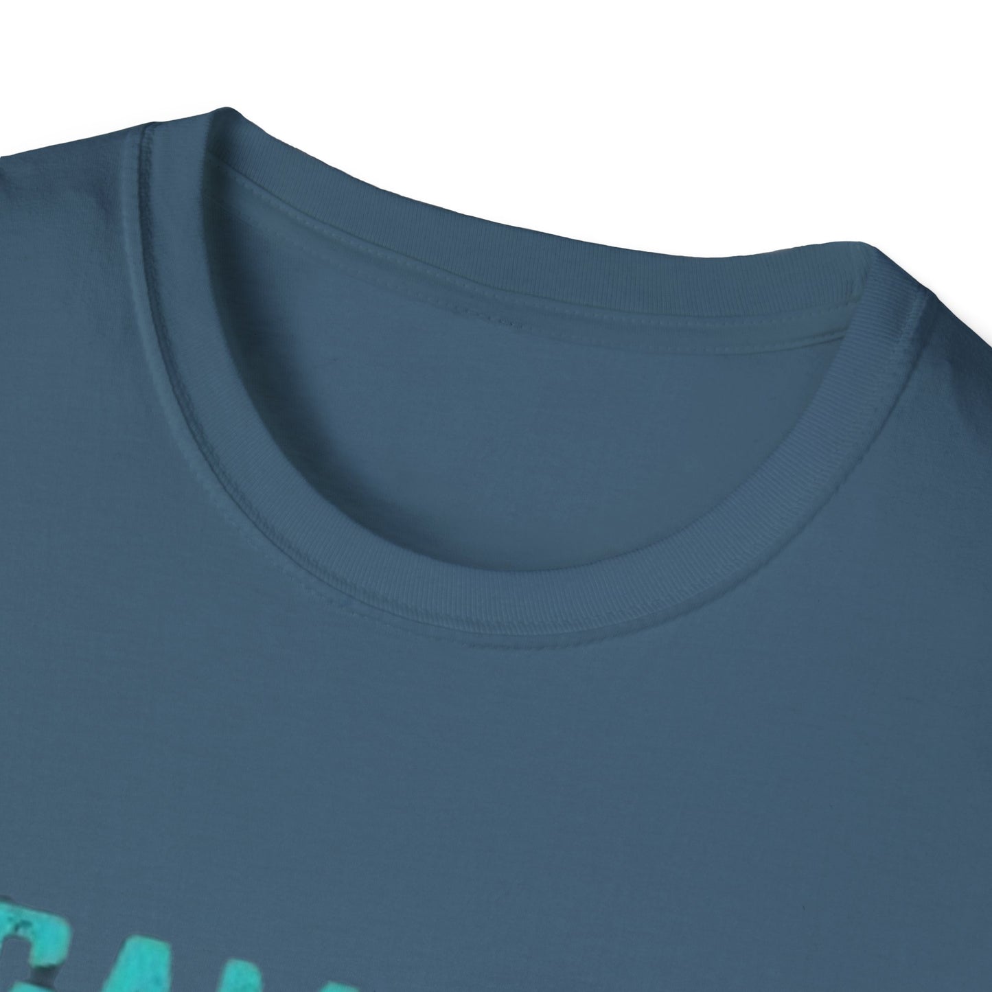Unisex Organic Cotton Softstyle T-Shirt - Eco-Friendly, Comfortable, Stylish Casual Tee laid out flat on a surface.