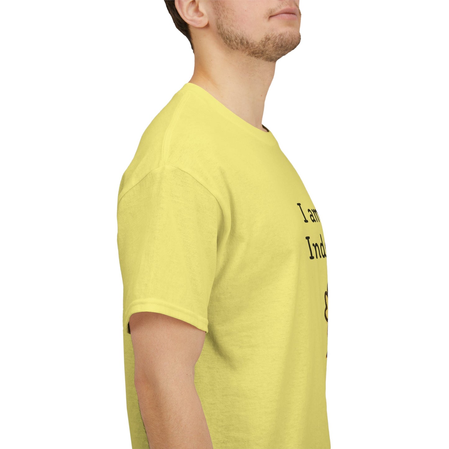 Empowering Chick Graphic Unisex Heavy Cotton Tee - "I am strong. Independent."
