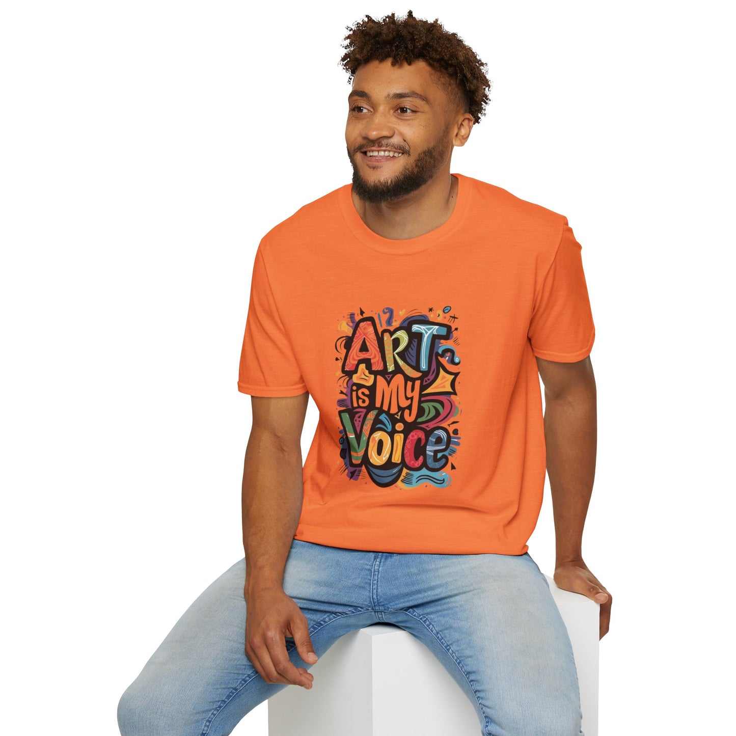 Expressive Art Is My Voice - Unisex Sustainable Graphic T-Shirt