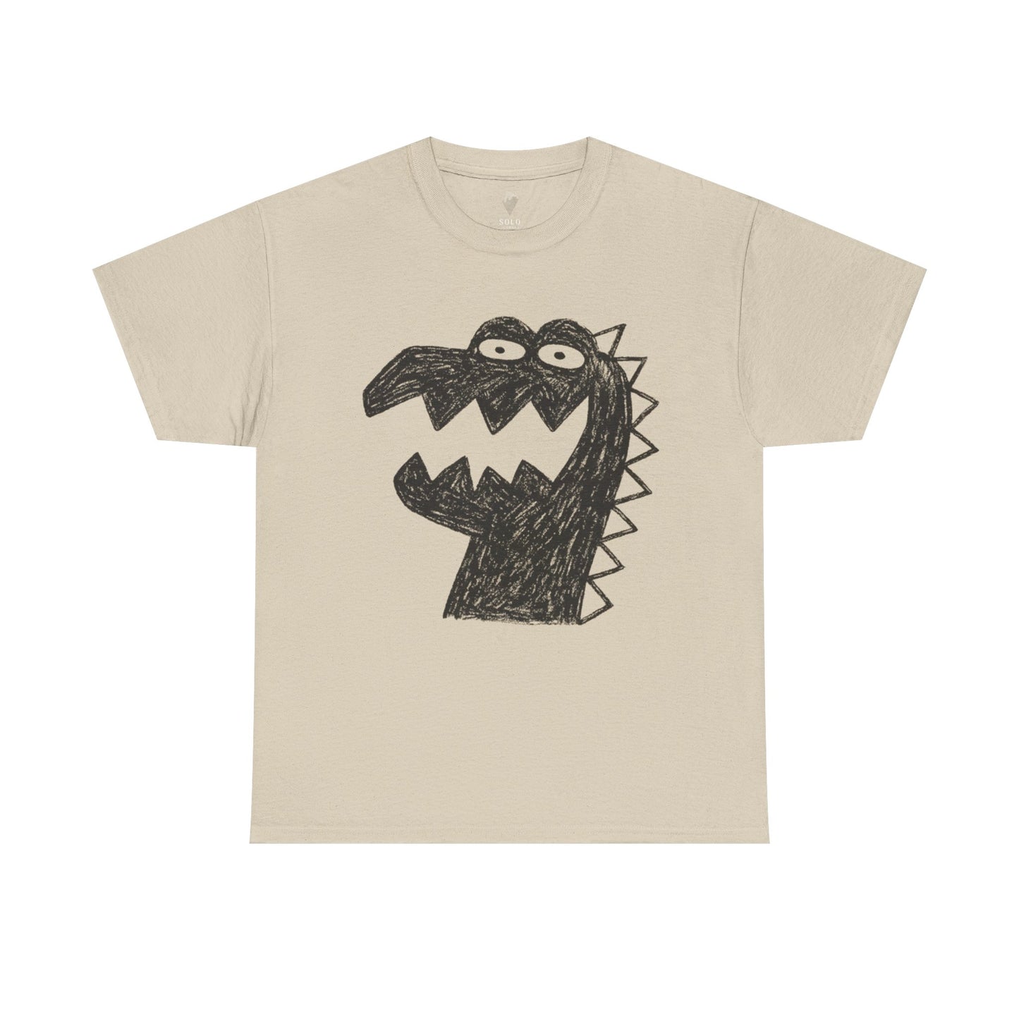 Dinosaur Graphic Tee, Unisex Cotton Shirt, Fun Casual Wear, Cute Monster Top, Gift for Kids and Teens, Birthday Celebration