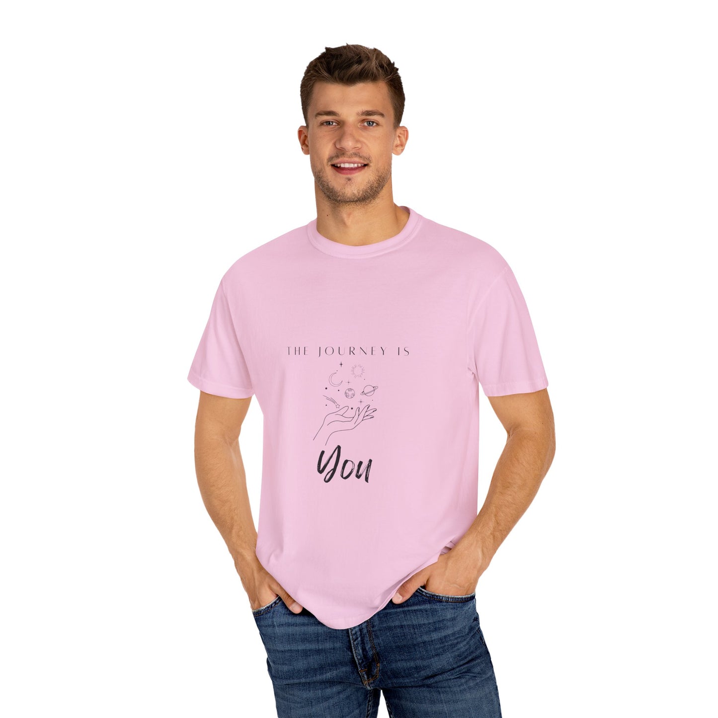 Vintage Aesthetic Oversized Boho T-Shirt Pullover showcased in a trendy outfit, made from eco-friendly organic cotton.