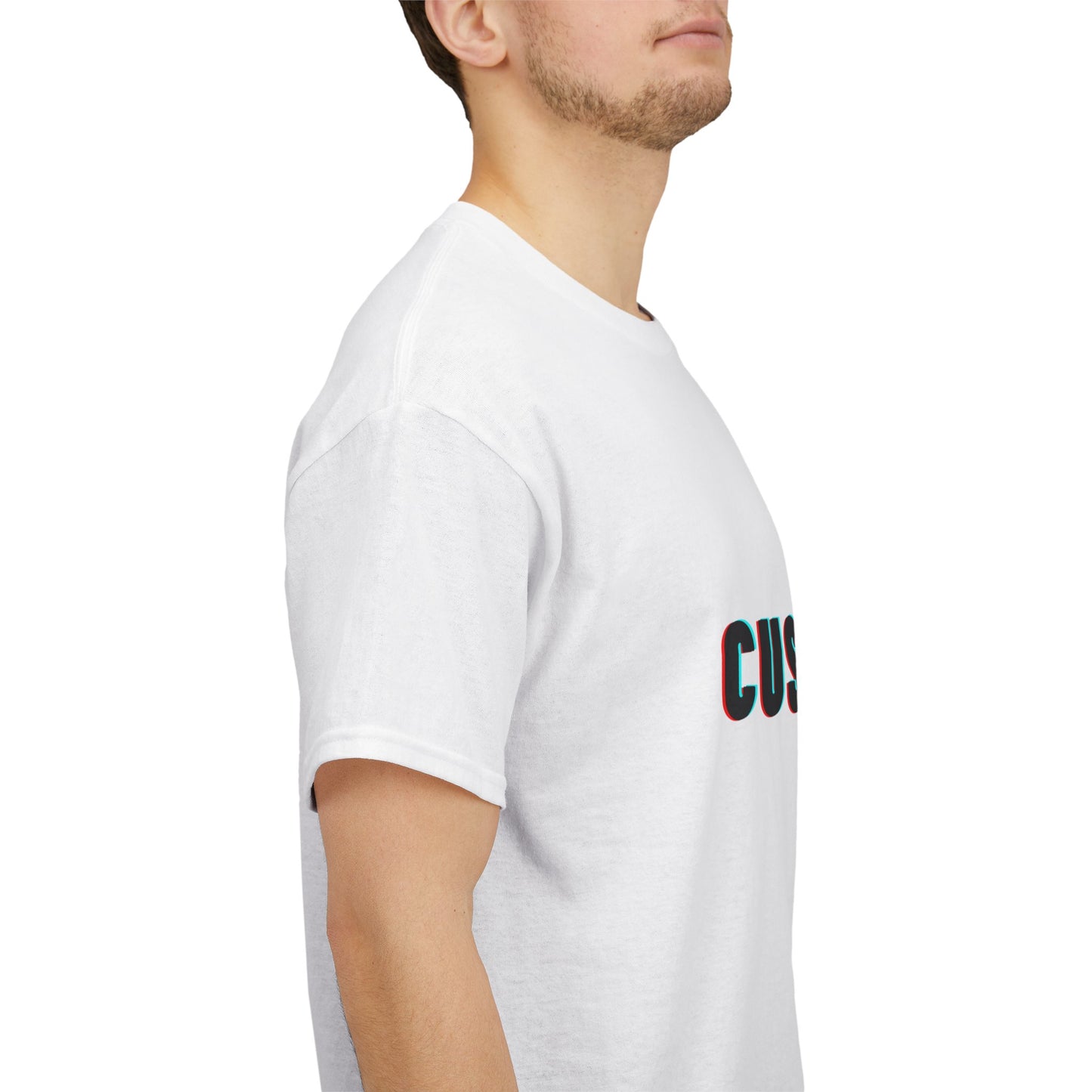 Personalized Unisex Heavy Cotton Tee in vibrant colors, showcasing its eco-friendly fabric and comfortable fit, perfect for casual wear.