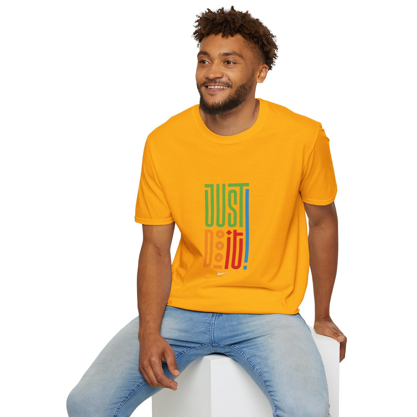 Colorful 'Just Do It' Unisex Softstyle T-Shirt - Motivational Tee for Everyday Wear
