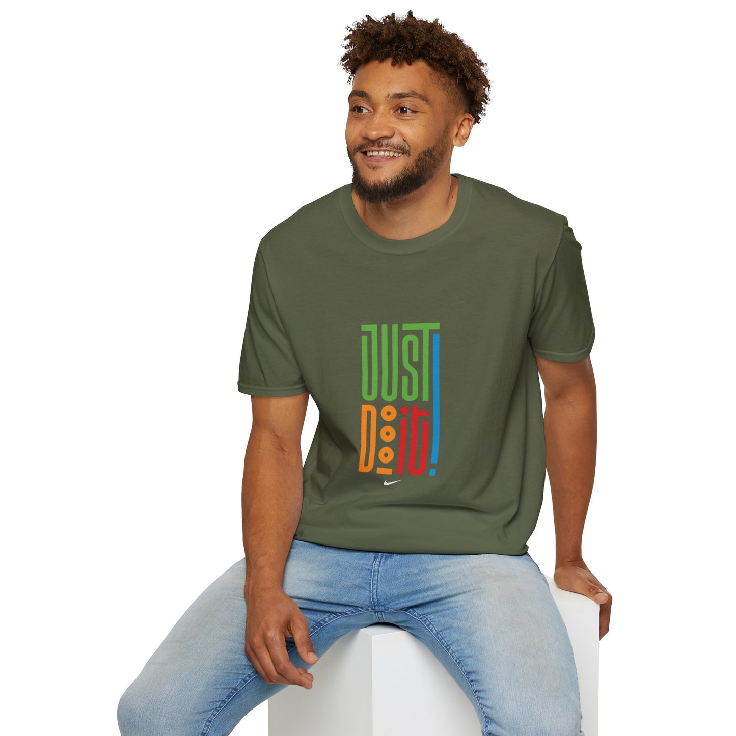 Colorful 'Just Do It' Unisex Softstyle T-Shirt - Motivational Tee for Everyday Wear