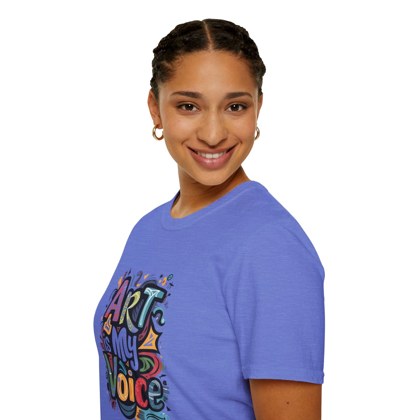 Expressive Art Is My Voice - Unisex Sustainable Graphic T-Shirt