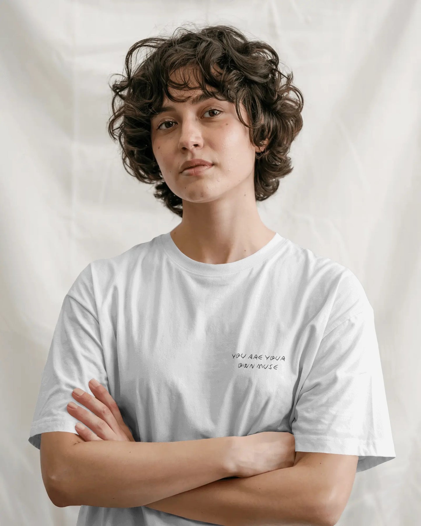 You Are Your Own Muse - Minimalist Unisex Heavy Cotton Tee