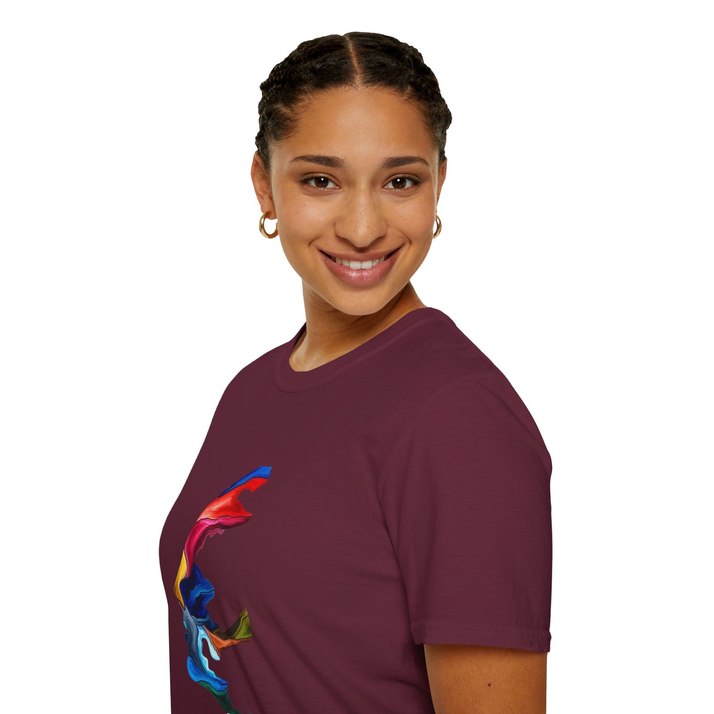 Face Art Masterpiece- Unisex Softstyle Sustainable T-Shirt