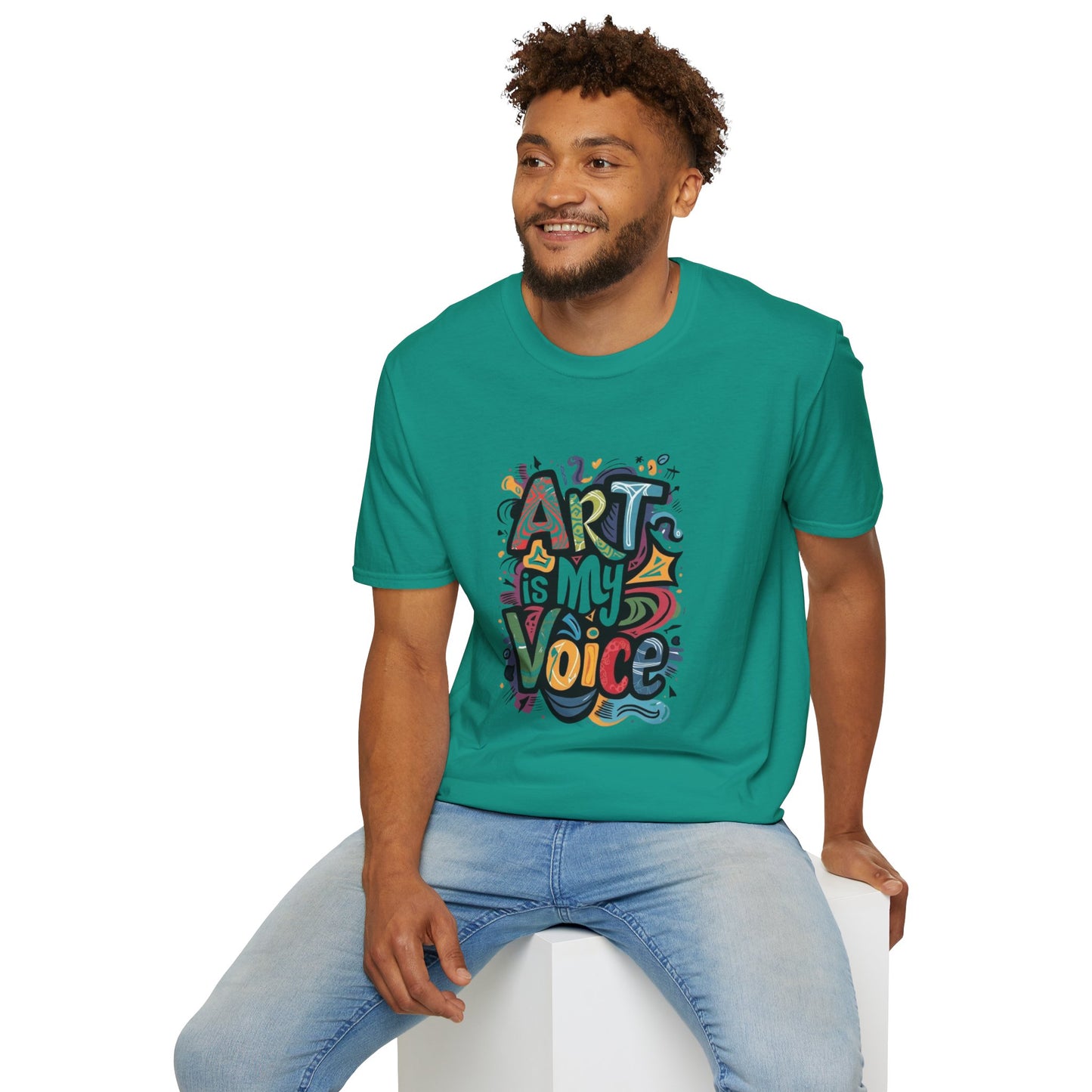 Expressive Art Is My Voice - Unisex Sustainable Graphic T-Shirt