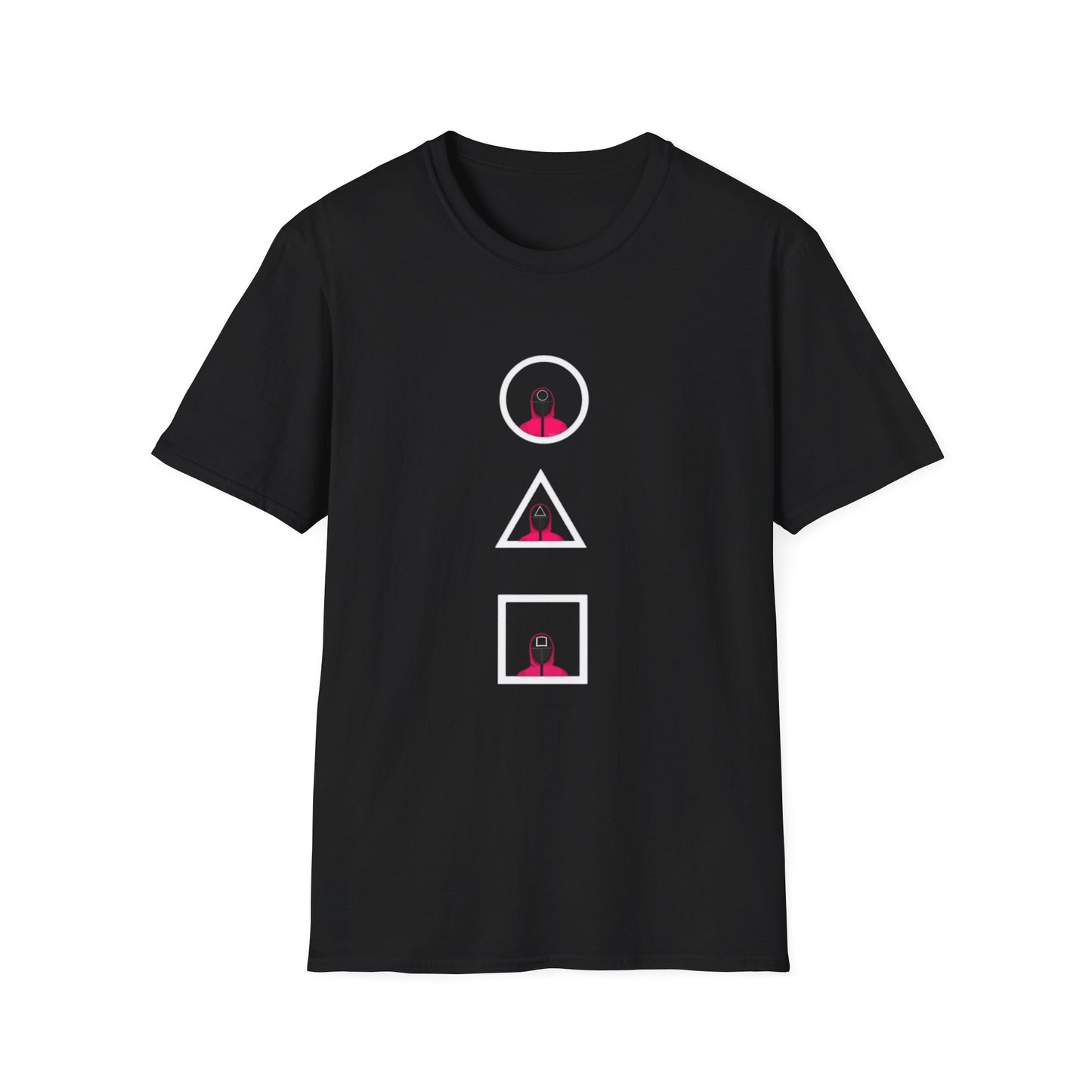Close-up of the soft fabric of the Unisex Softstyle T-Shirt - Eco-Friendly 100% Cotton Minimalist Graphic Tee highlighting its breathable texture.