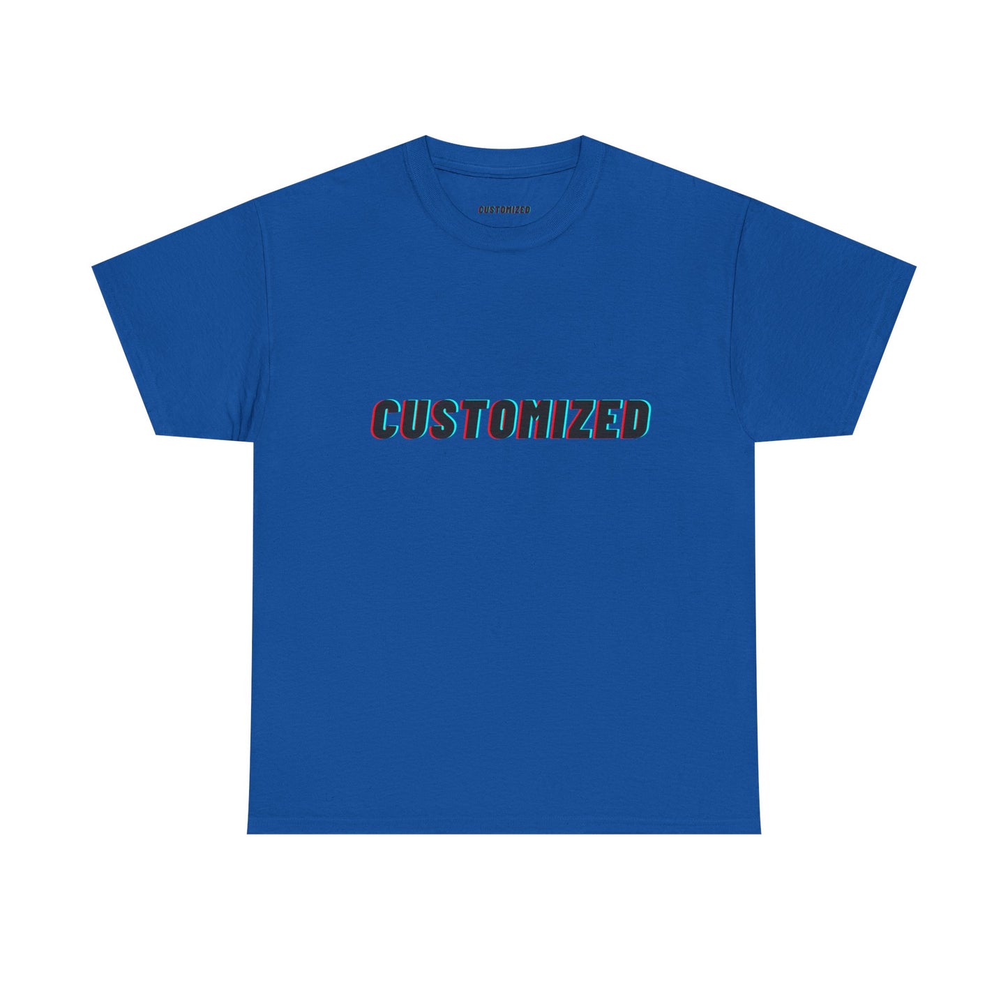 Model showcasing the Personalized Unisex Heavy Cotton Tee - Eco-Friendly, Comfortable, Custom Graphic Wear in a relaxed fit.