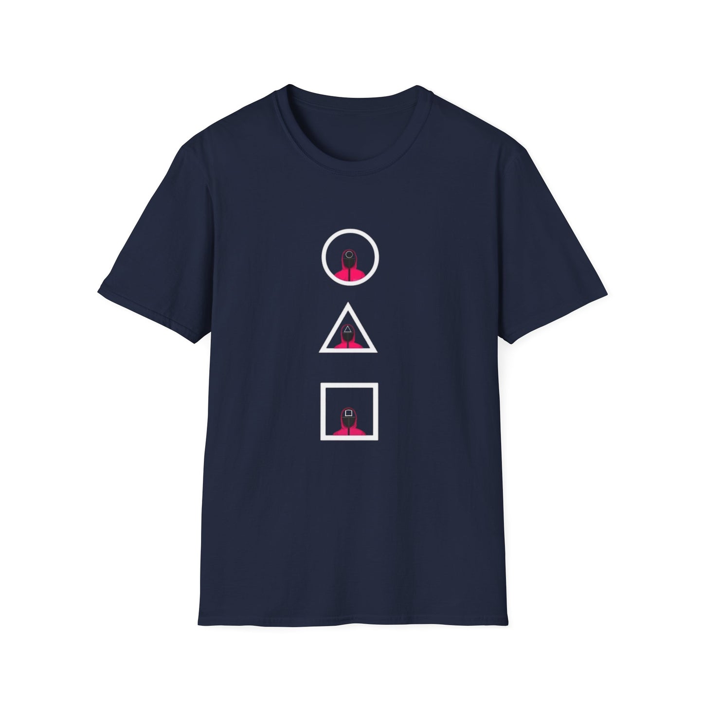 Unisex Softstyle T-Shirt - Eco-Friendly 100% Cotton Minimalist Graphic Tee worn by a model showcasing comfort and versatility.
