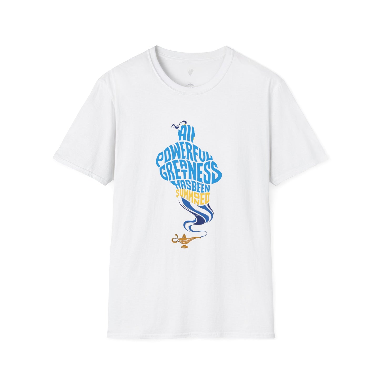 All Powerful Greatness Genie in a Bottle - Unisex Softstyle T-Shirt Art