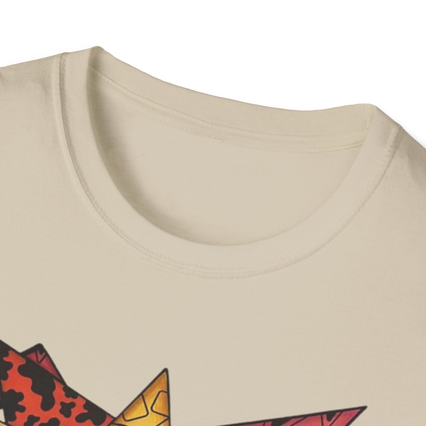 Abstract Art Unisex Softstyle T-Shirt - Colorful Graphic Tee for Creative Souls By @Almatar.art