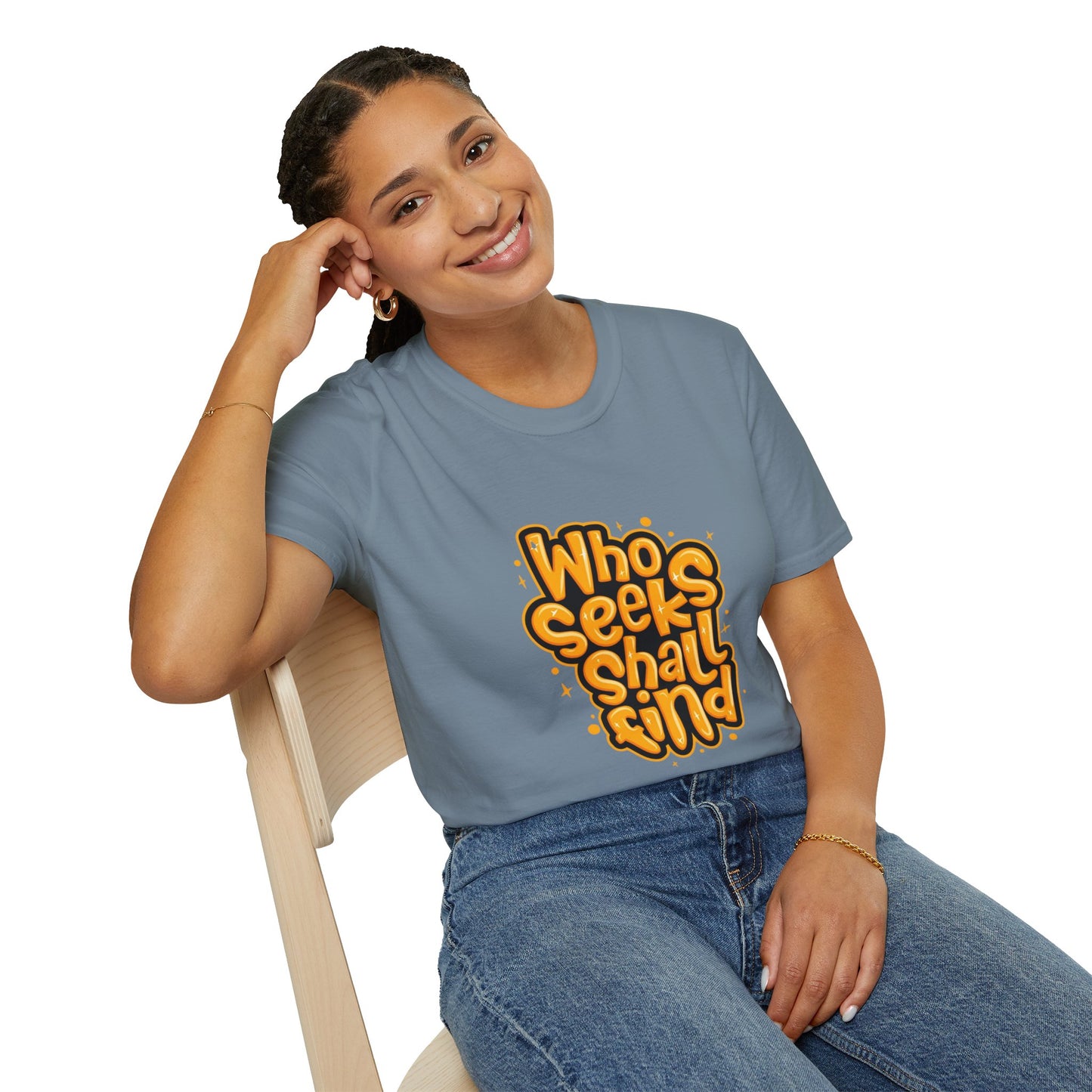Close-up of Unisex Organic Cotton Softstyle T-Shirt - Eco-Friendly, Comfortable, Stylish Casual Wear showcasing soft fabric texture.