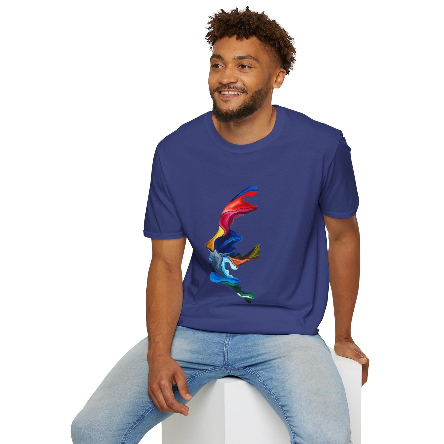 Face Art Masterpiece- Unisex Softstyle Sustainable T-Shirt
